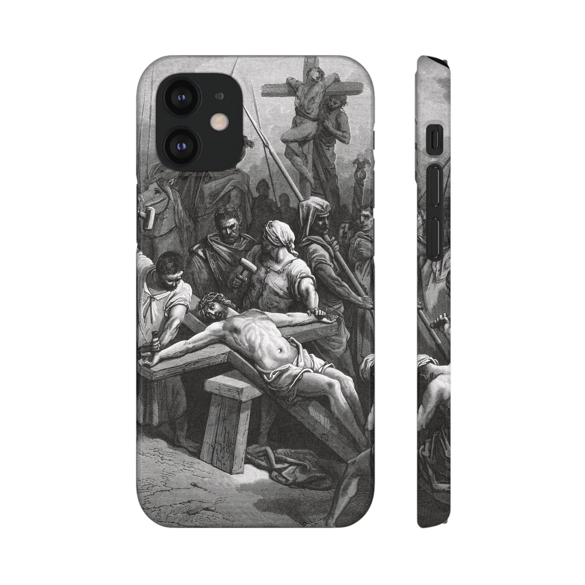 Crucifixion of Jesus by Gustave Doré - iPhone Slim Case