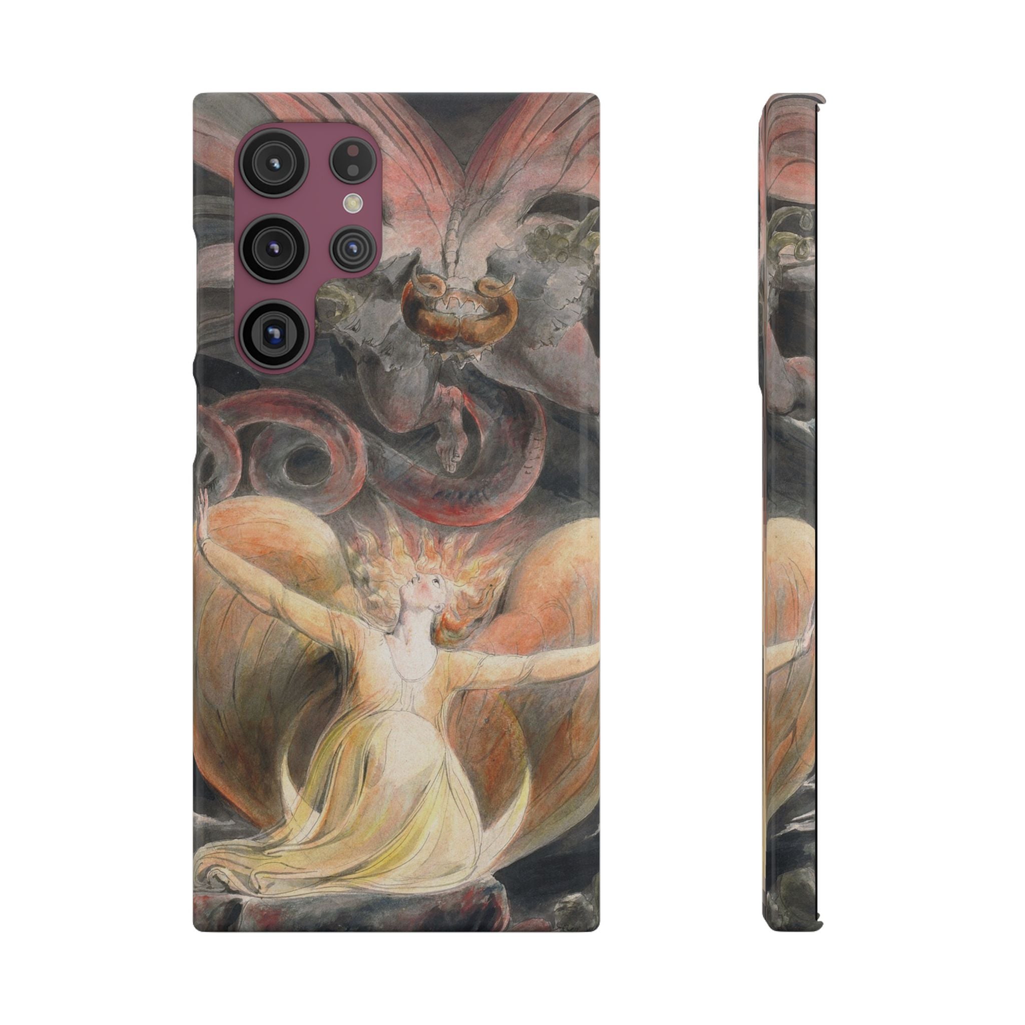 The Great Red Dragon and the Woman Clothed with the Sun by William Blake - Samsung Slim Case