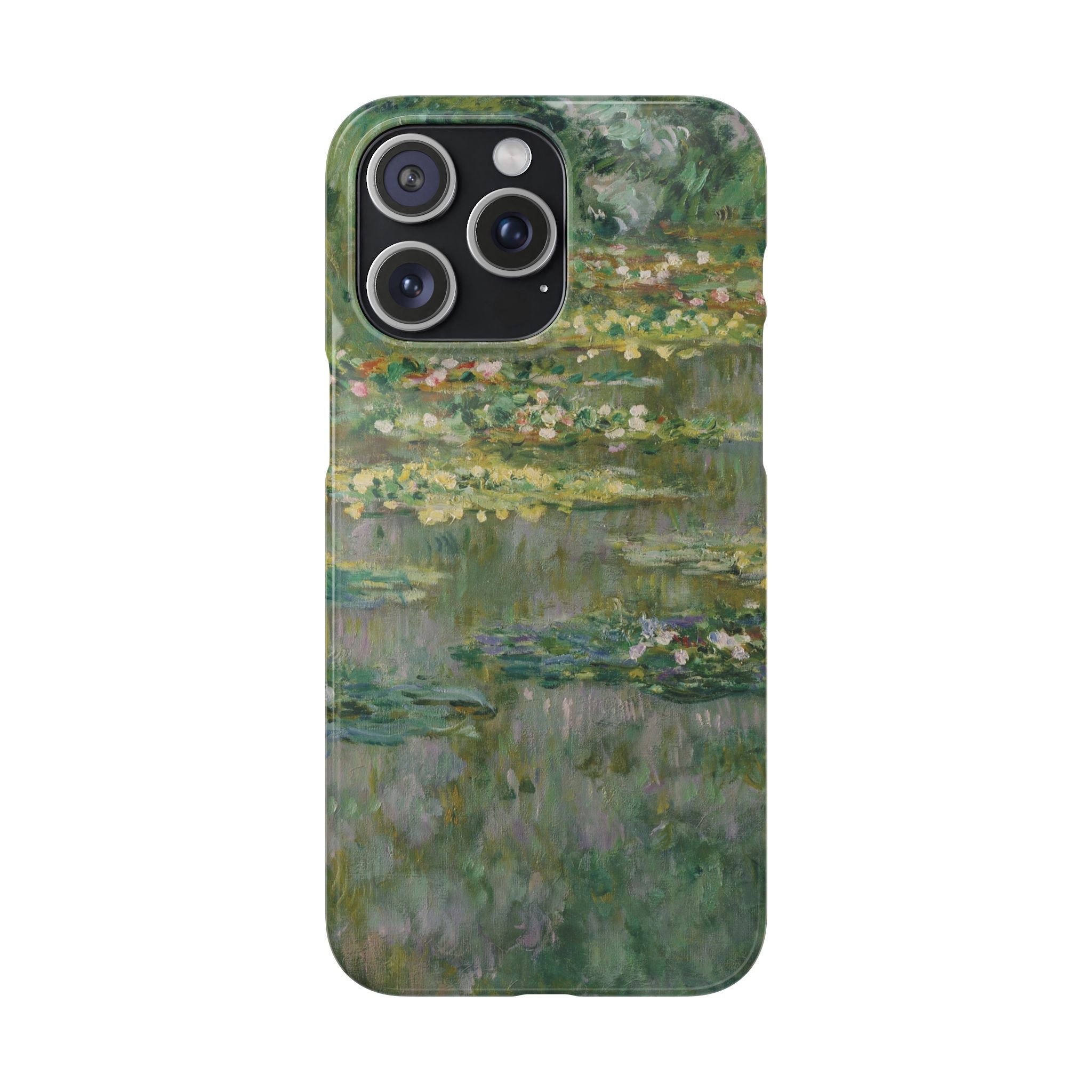 Le Bassin des Nymphéas by Claude Monet - iPhone Slim Case