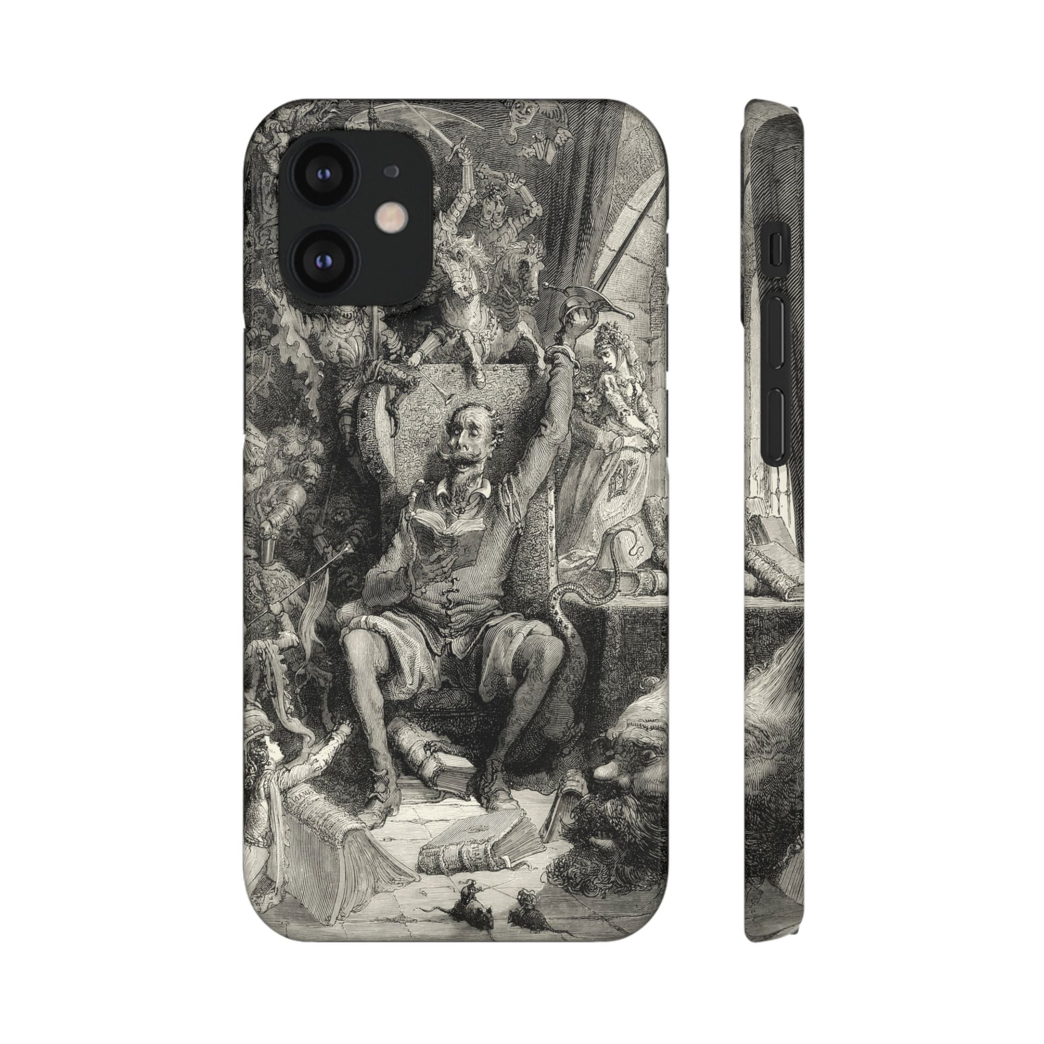 Don Quixote and His Visions by Gustave Doré - iPhone Slim Case