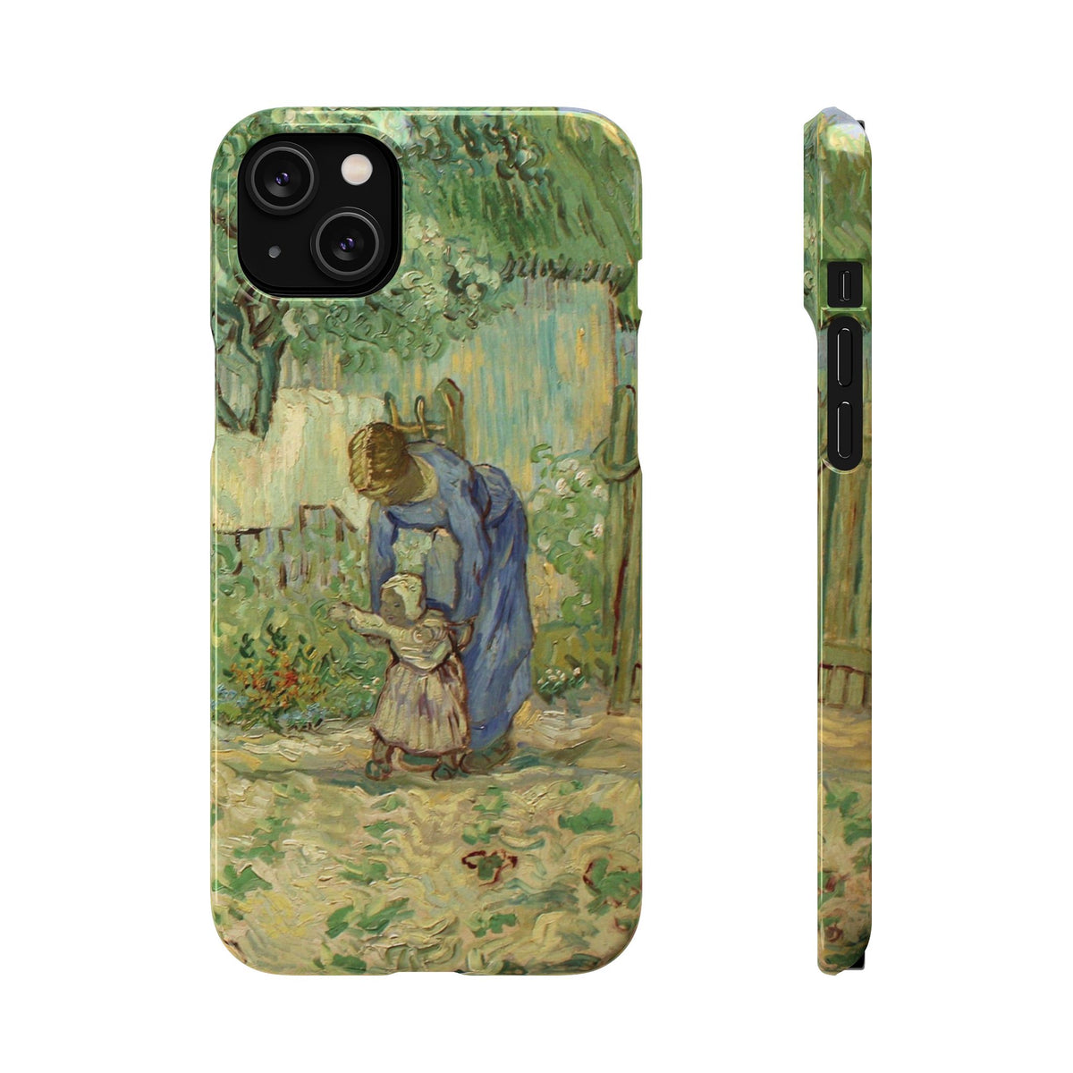 First Steps after Millet by Vincent van Gogh - iPhone Slim Case