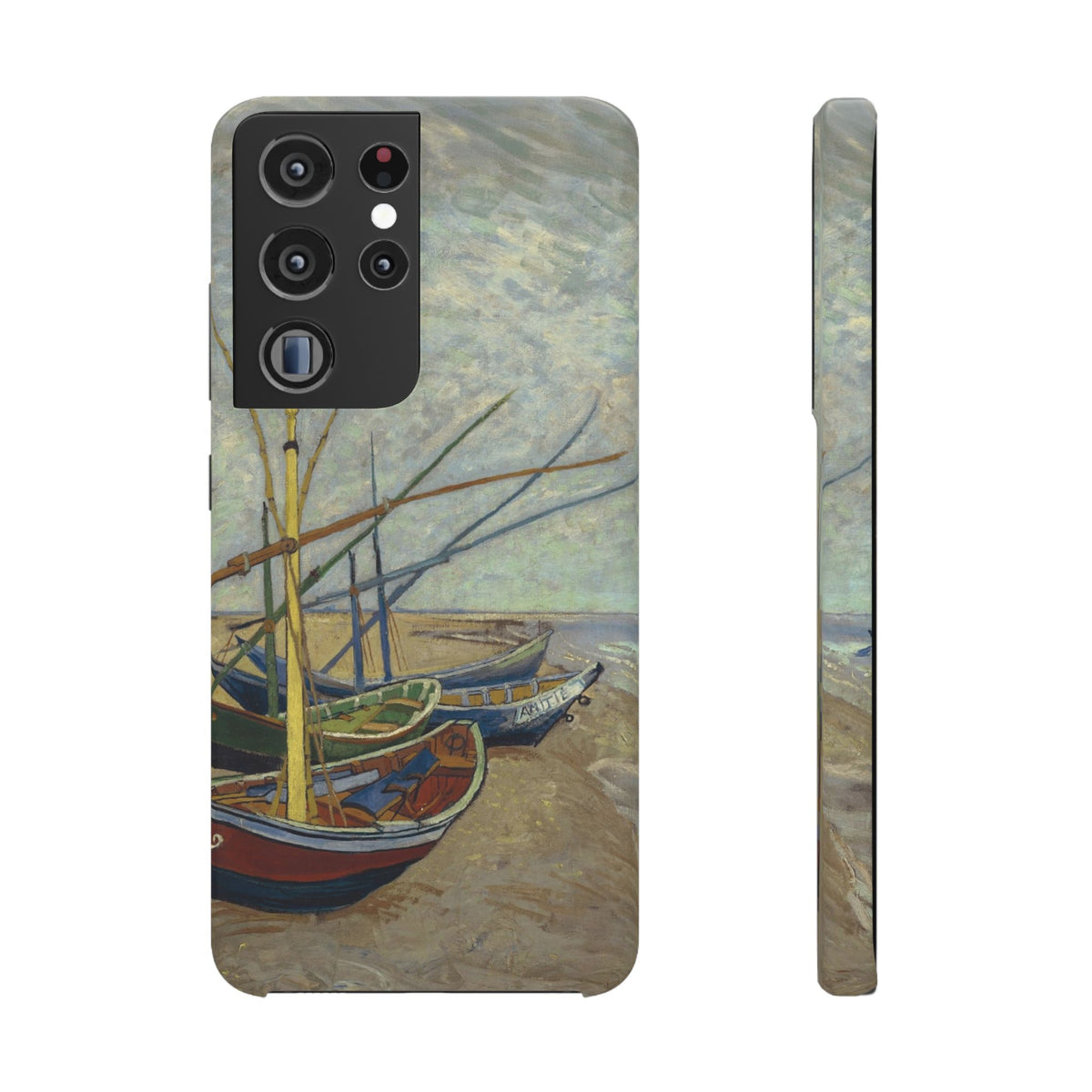Fishing Boats on the Beach by Vincent van Gogh - Samsung Slim Case