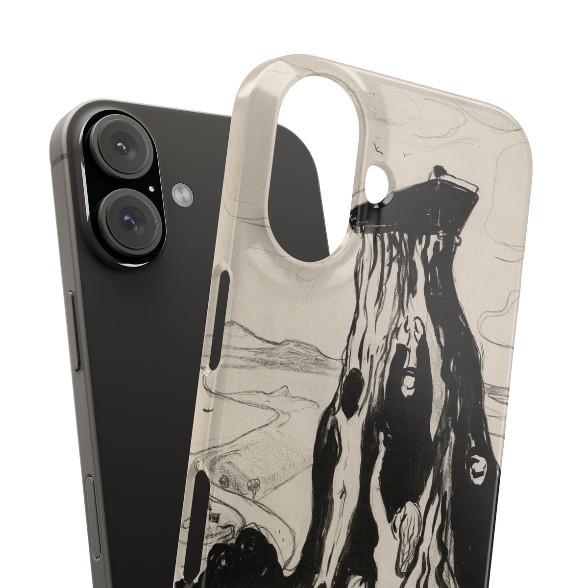 Funeral March by Edvard Munch - iPhone Slim Case