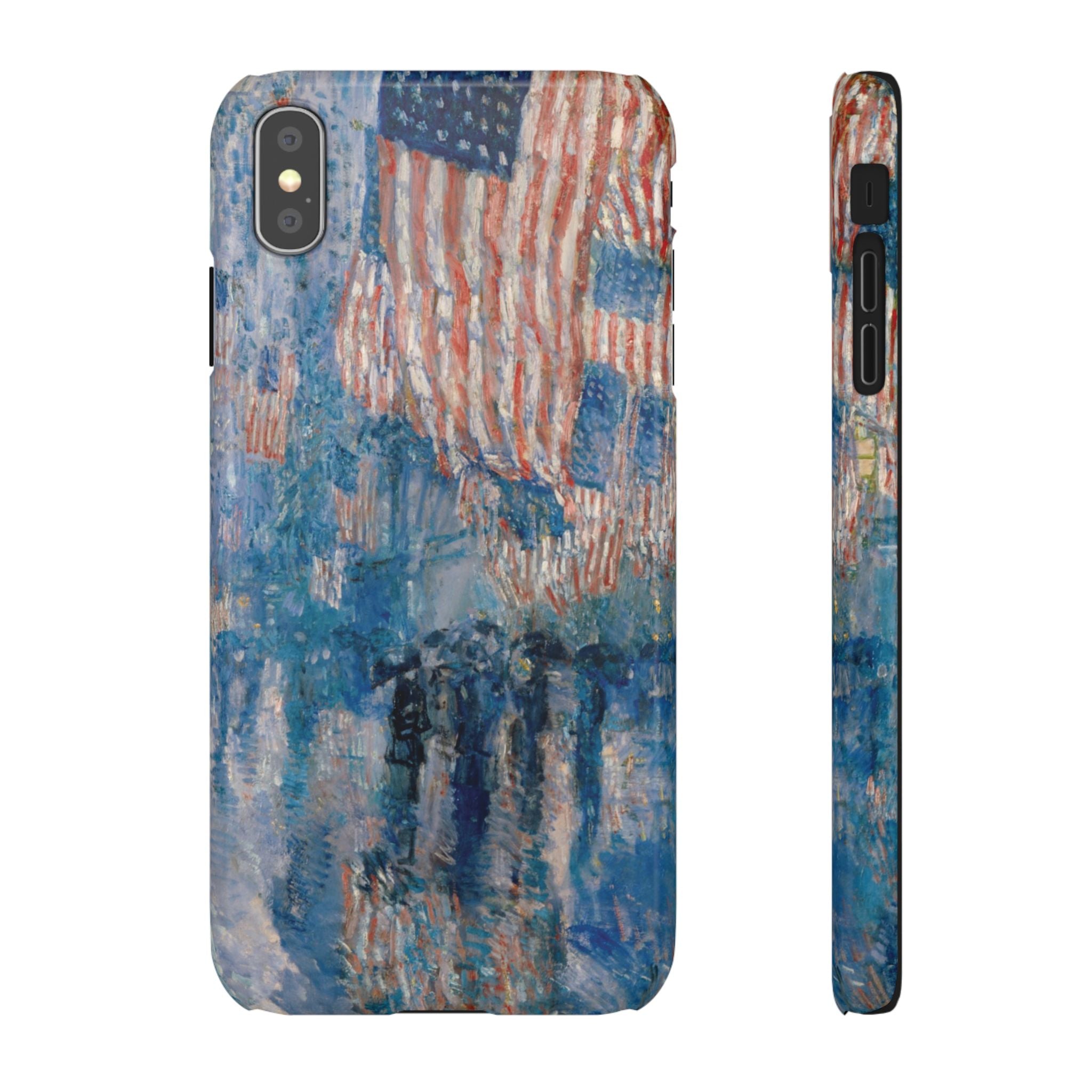 The Avenue in the Rain by Childe Hassam - iPhone Slim Case