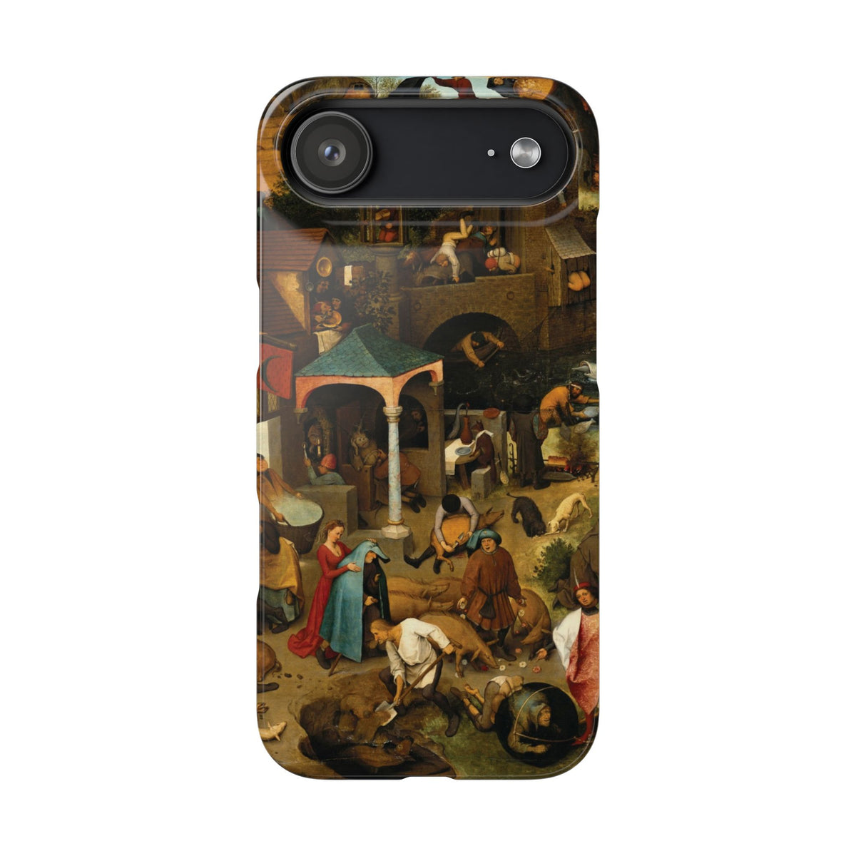 The Dutch Proverbs by Pieter Bruegel the Elder - iPhone Slim Case