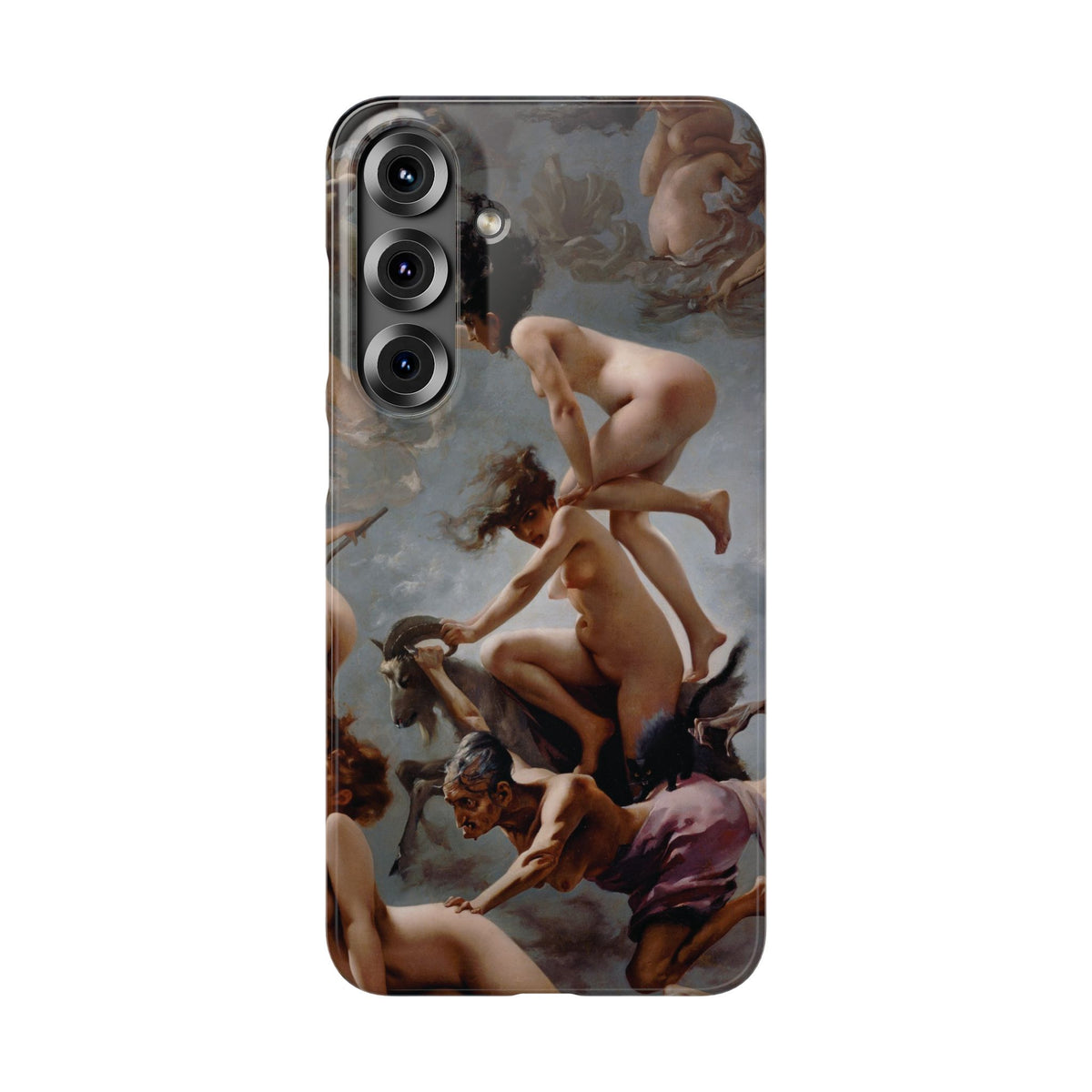 Witches going to their Sabbath by Luis Ricardo Falero - Samsung Slim Case