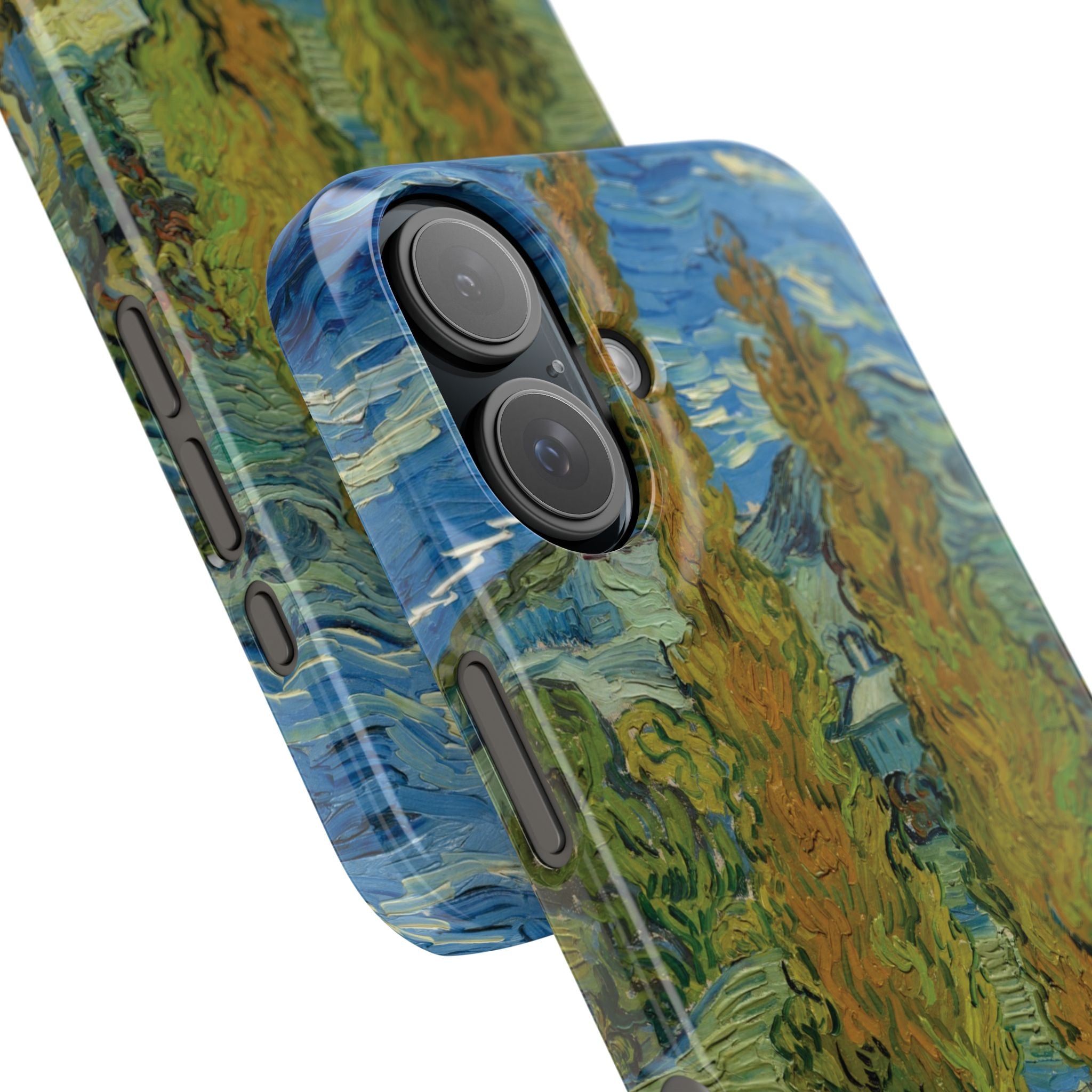 Two Poplars in the Alpilles near Saint-Rémy by Vincent van Gogh - iPhone Slim Case
