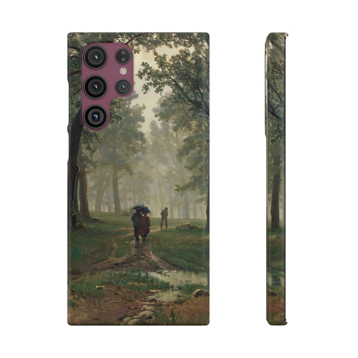 Rain in an Oak Forest by Ivan Ivanovich Shishkin - Samsung Slim Case