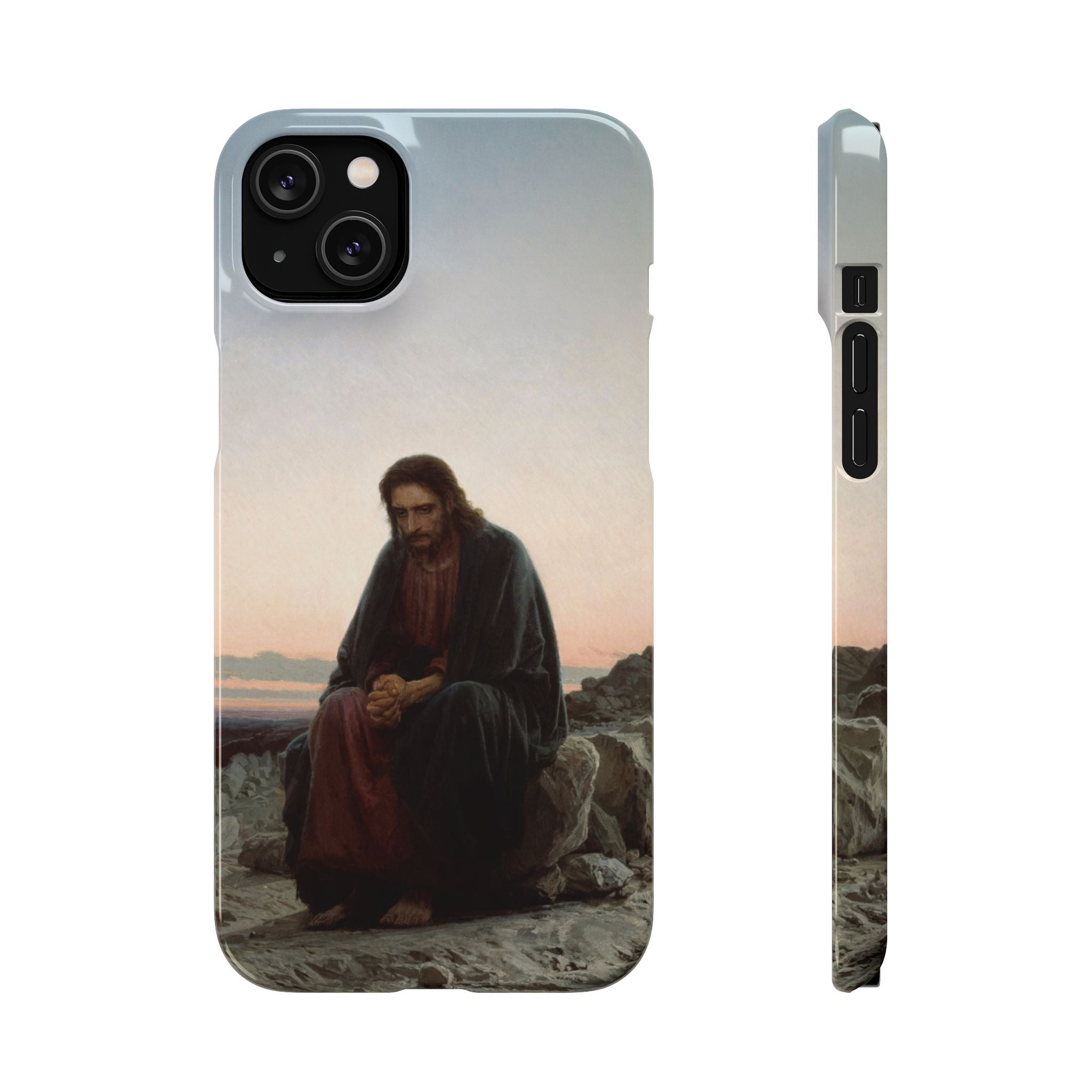 Christ in the Desert by Ivan Kramskoy - iPhone Slim Case