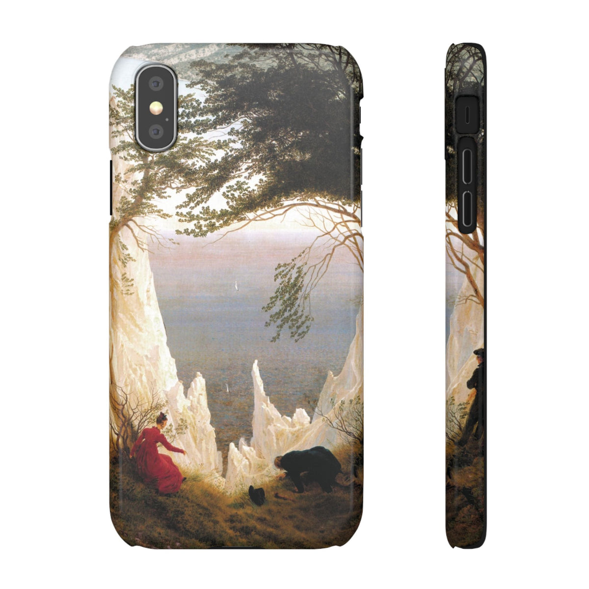 Chalk Cliffs on Rügen by Caspar David Friedrich - iPhone Slim Case