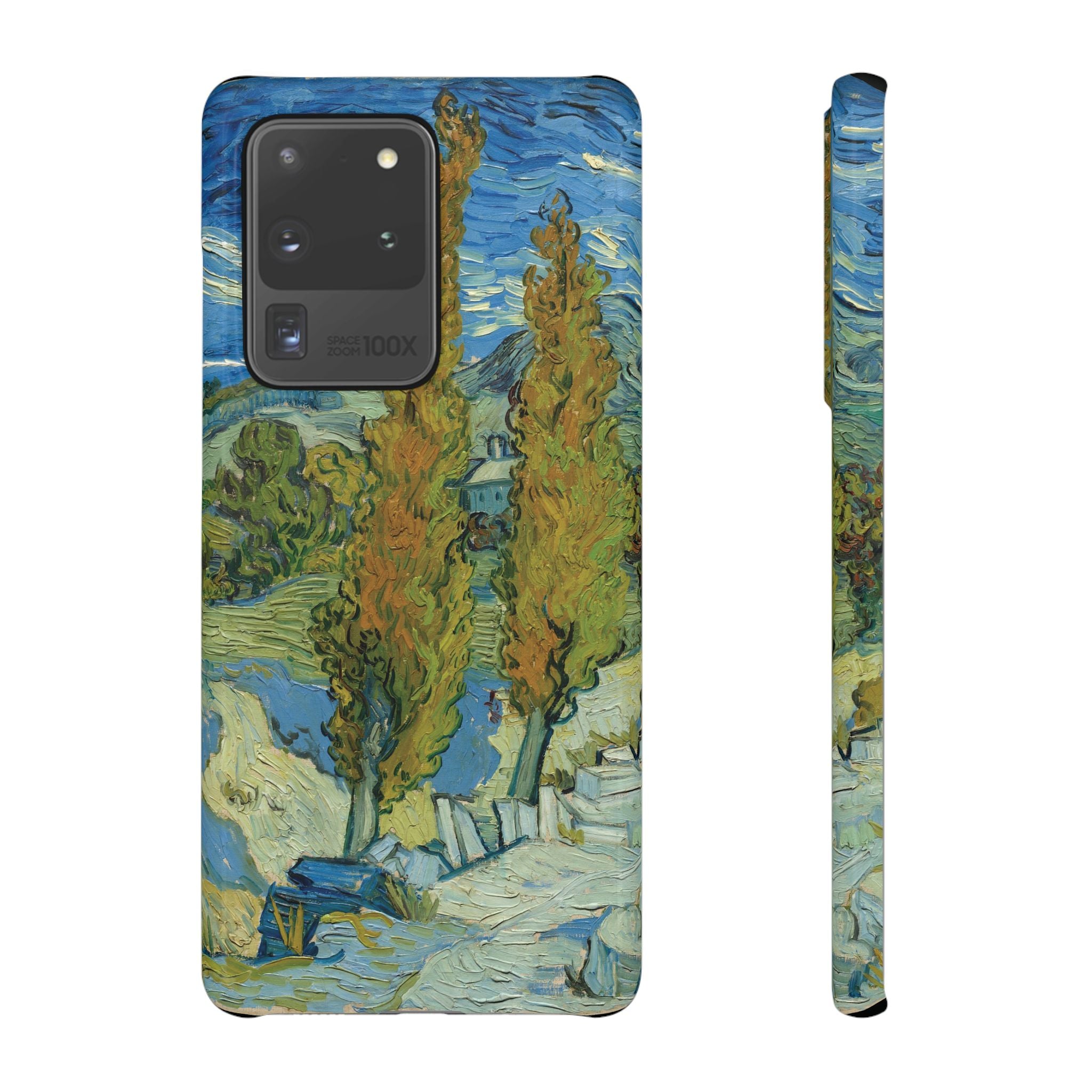 Two Poplars in the Alpilles near Saint-Rémy by Vincent van Gogh - Samsung Slim Case