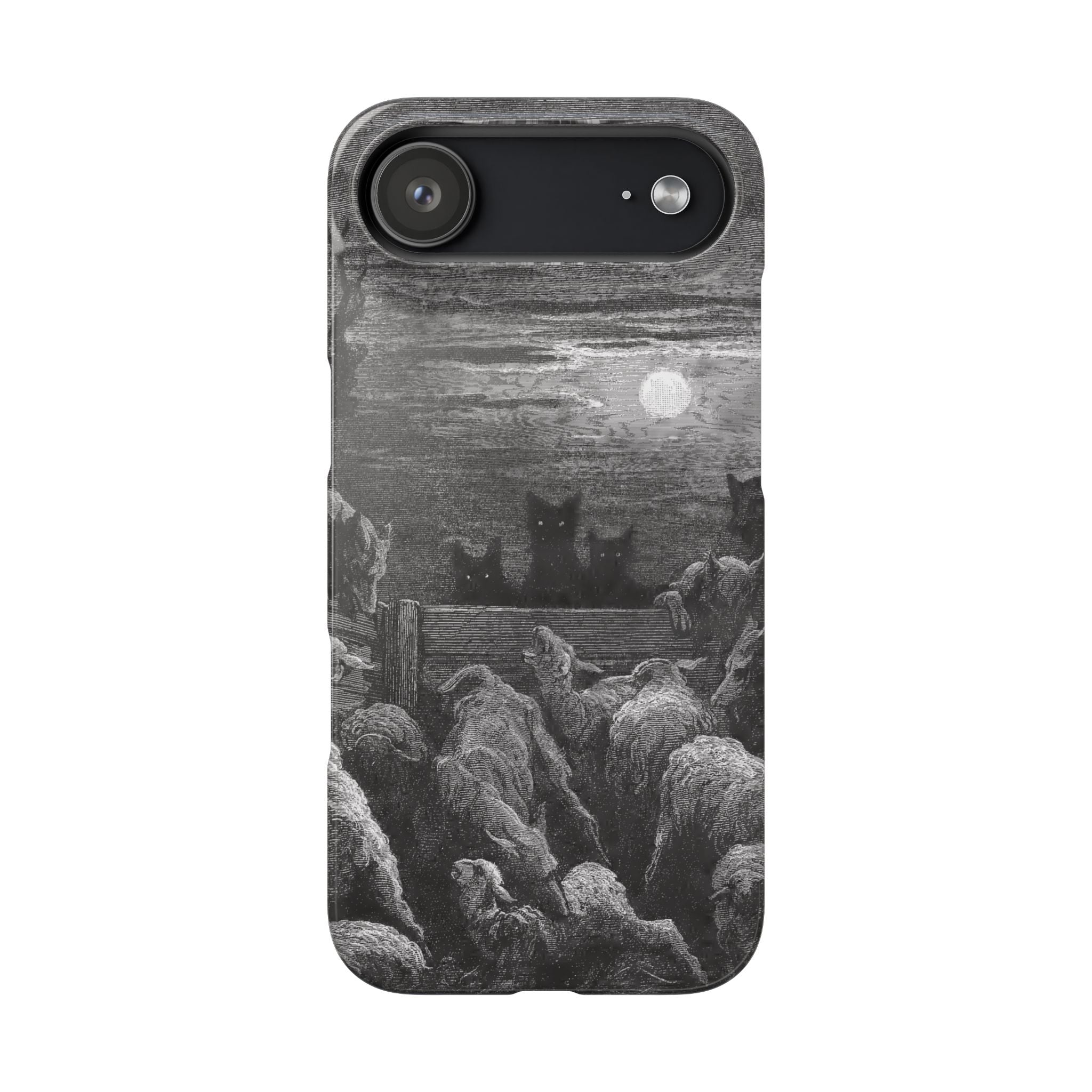 The Wolves and The Sheep by Gustave Dore - iPhone Slim Case
