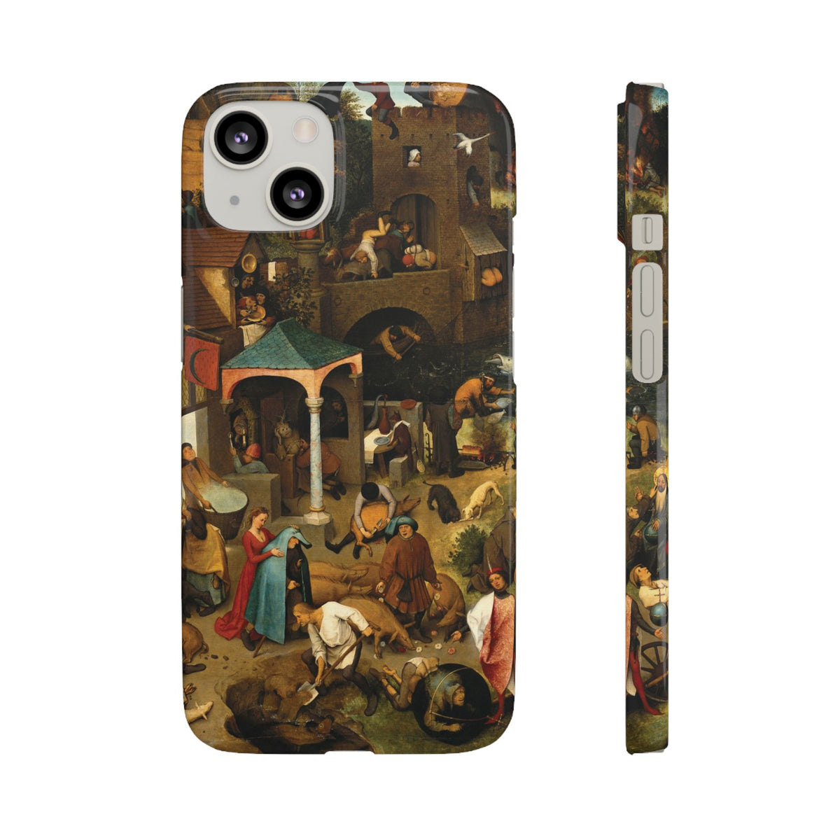 The Dutch Proverbs by Pieter Bruegel the Elder - iPhone Slim Case
