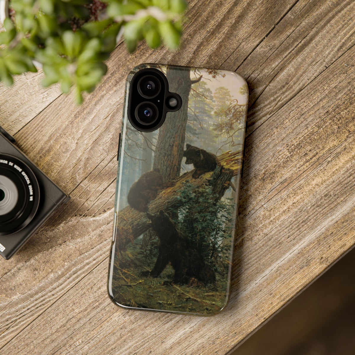 Morning in a Pine Forest by Ivan Ivanovich Shishkin - iPhone Tough Case
