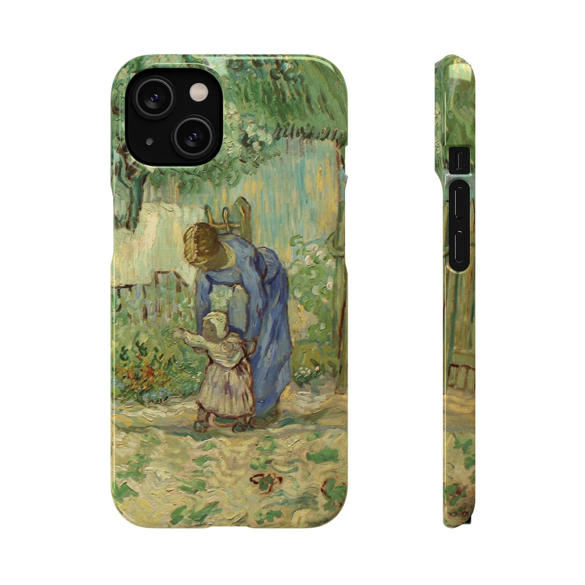 First Steps after Millet by Vincent van Gogh - iPhone Slim Case