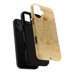 The Vitruvian Man by Leonardo da Vinci - iPhone Tough Case