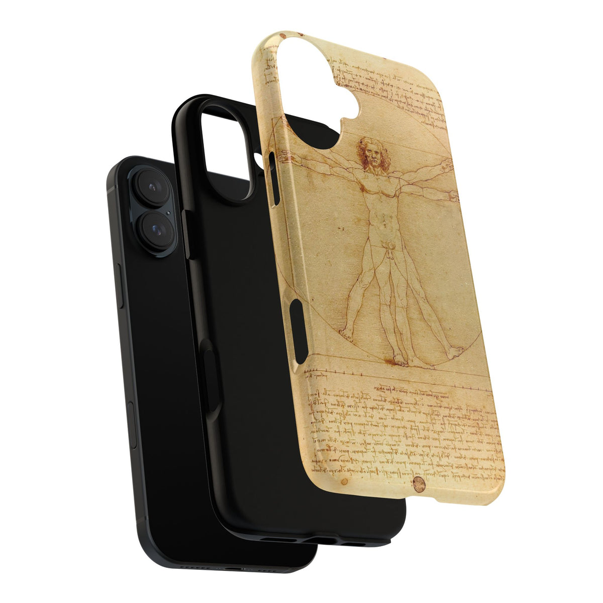 The Vitruvian Man by Leonardo da Vinci - iPhone Tough Case