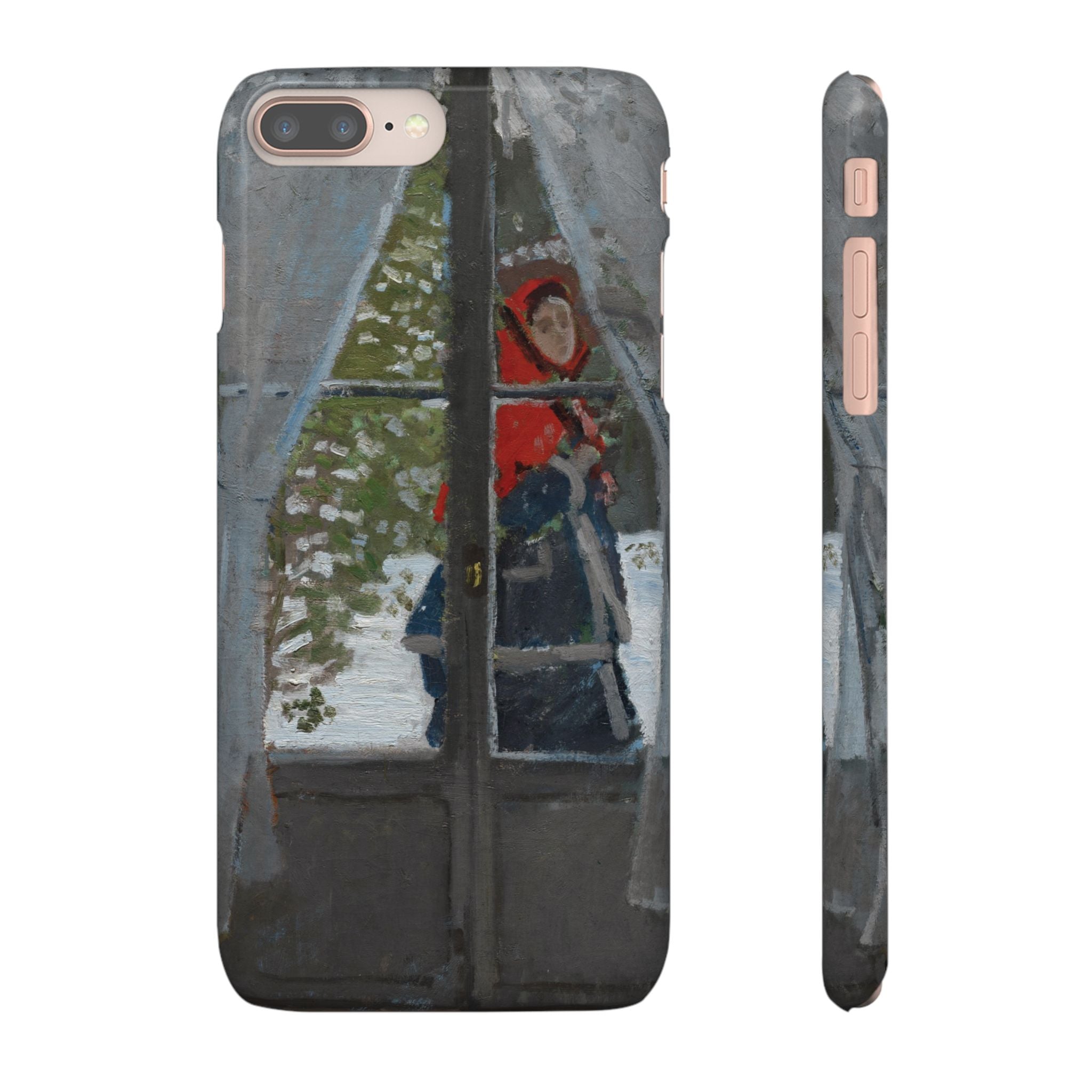 Le mouchoir rouge by Claude Monet - iPhone Slim Case