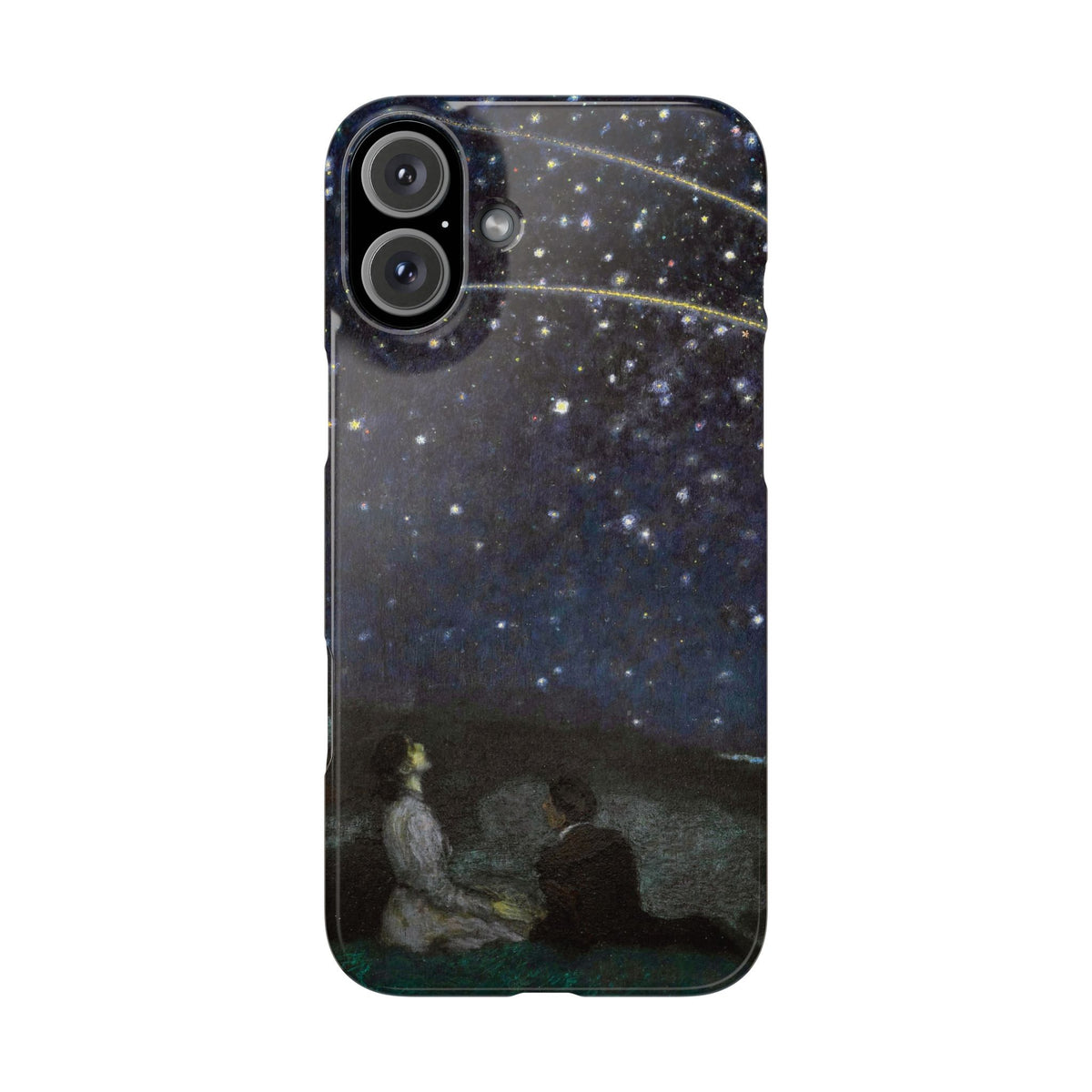 Falling Stars by Franz von Stuck - iPhone Slim Case