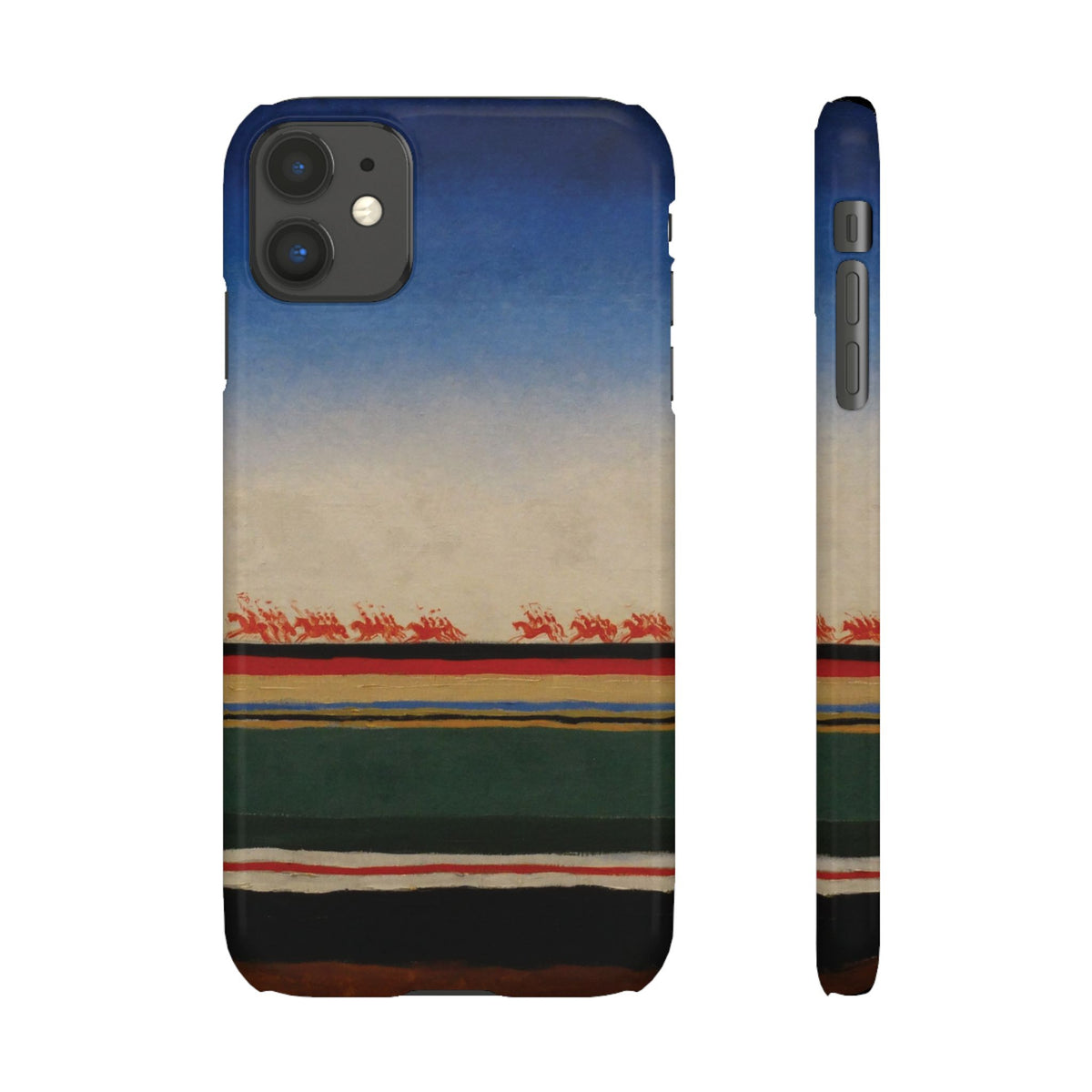 Red Cavalry Riding by Kazimir Malevich - iPhone Slim Case