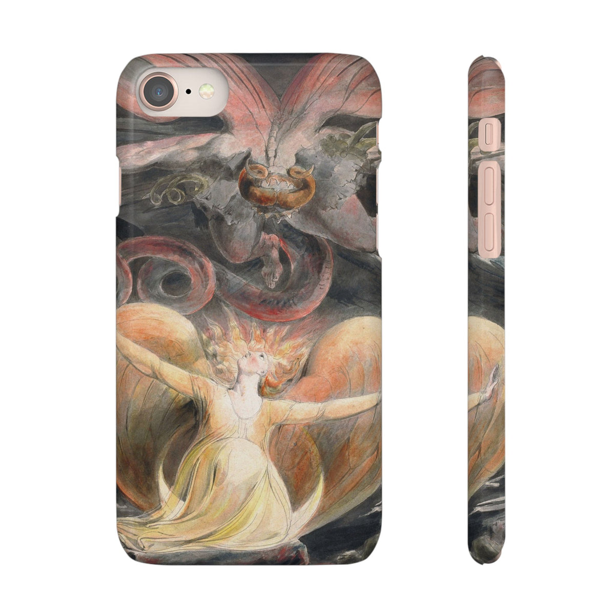 The Great Red Dragon and the Woman Clothed with the Sun by William Blake - iPhone Slim Case