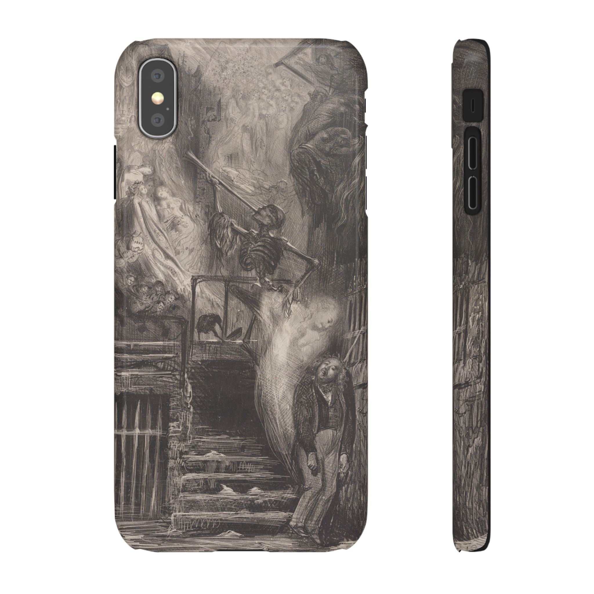 La Rue de la Vieille Lanterne by Gustave Doré - iPhone Slim Case