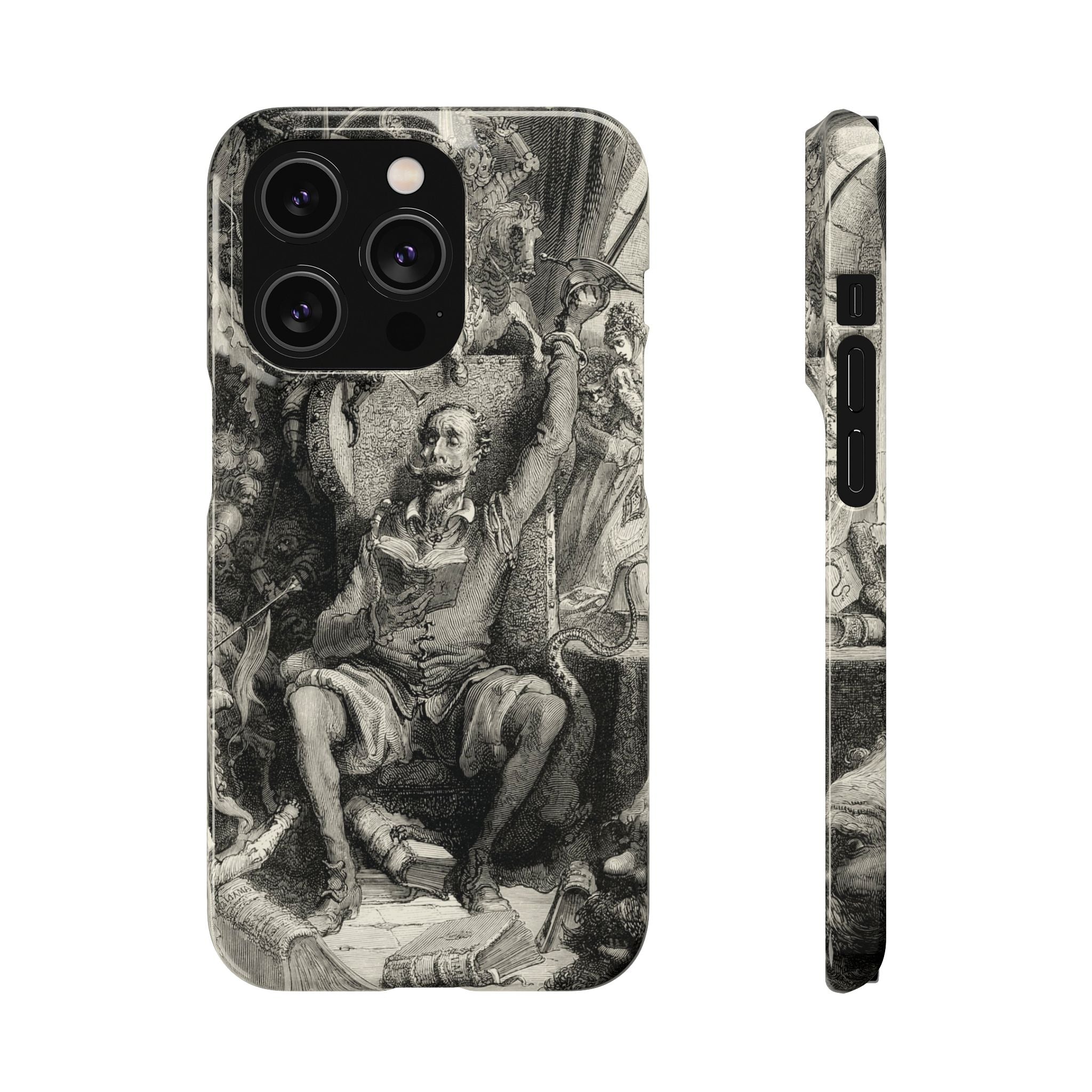 Don Quixote and His Visions by Gustave Doré - iPhone Slim Case