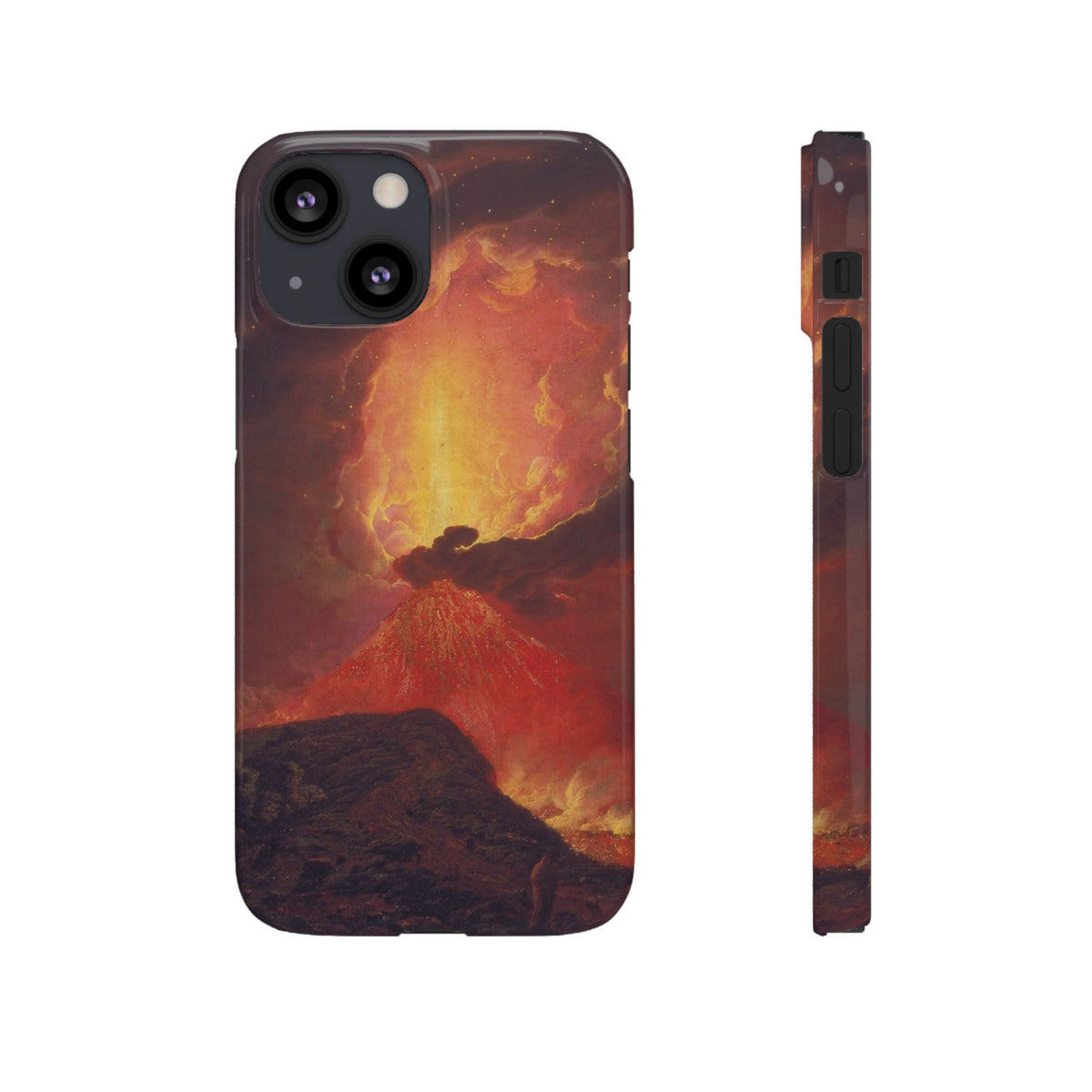 Vesuvius in Eruption by Joseph Wright of Derby - iPhone Slim Case
