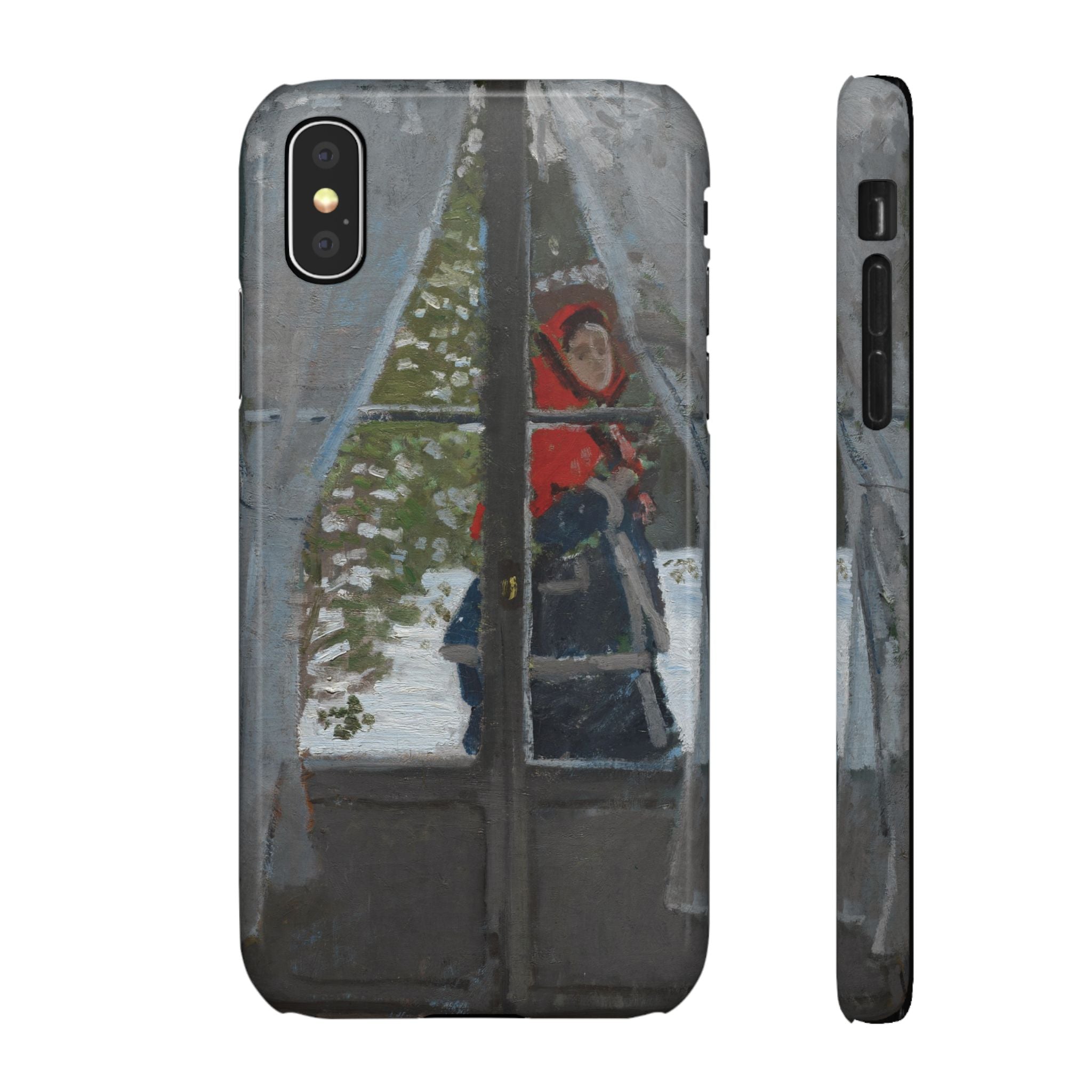 Le mouchoir rouge by Claude Monet - iPhone Slim Case
