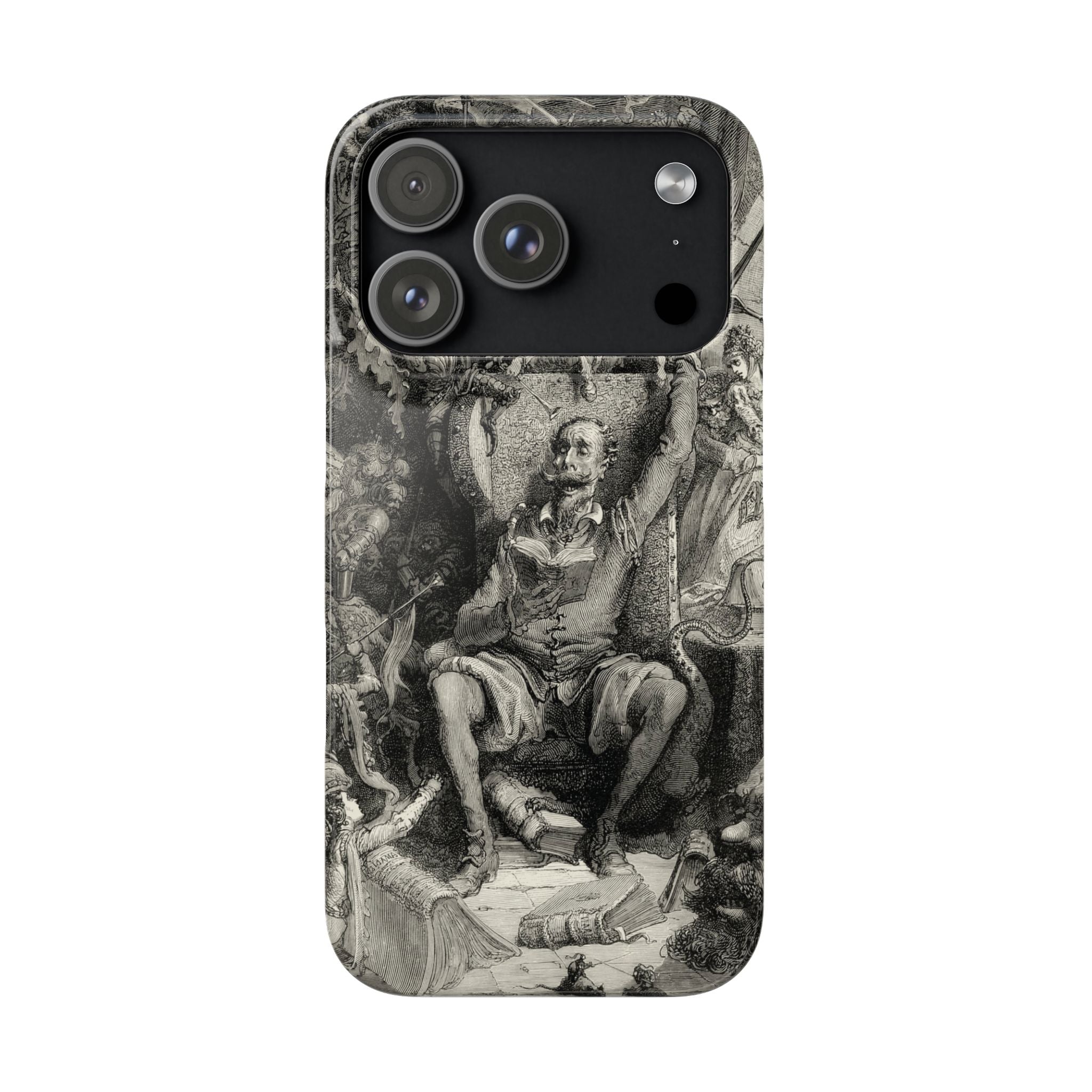 Don Quixote and His Visions by Gustave Doré - iPhone Slim Case