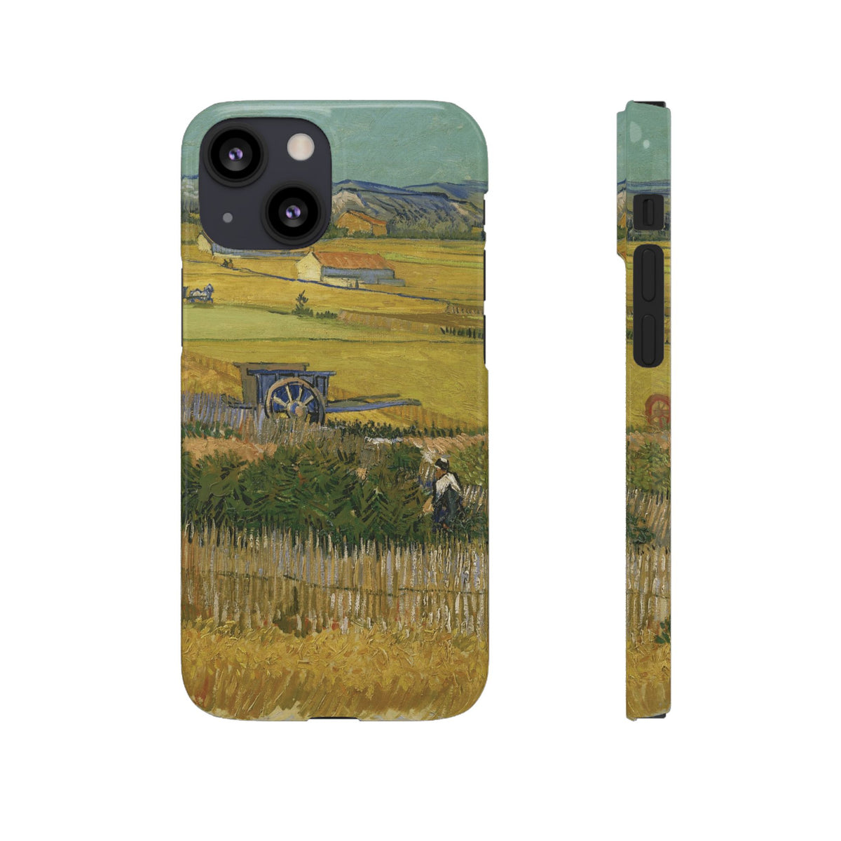 Harvest at La Crau by Vincent van Gogh - iPhone Slim Case