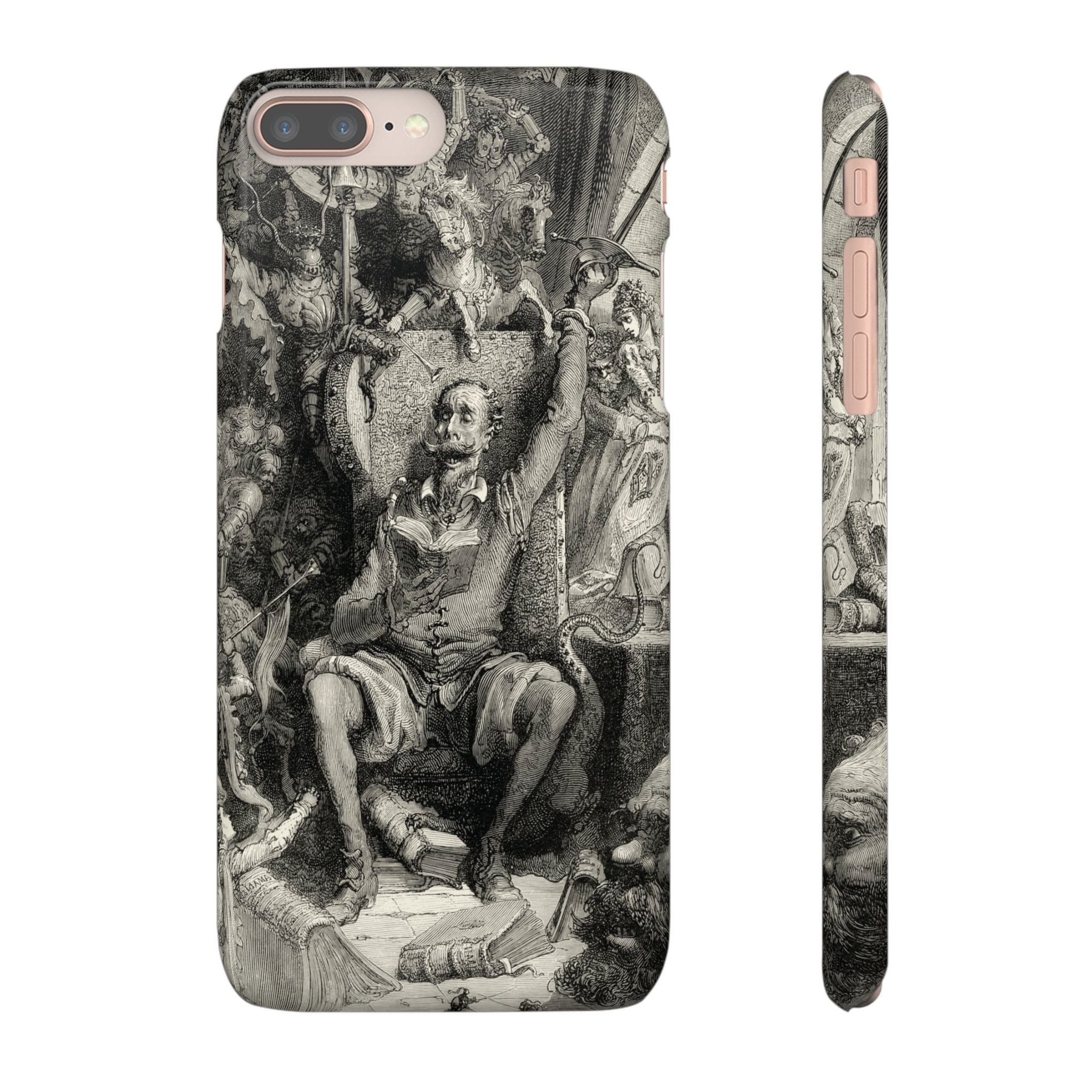 Don Quixote and His Visions by Gustave Doré - iPhone Slim Case