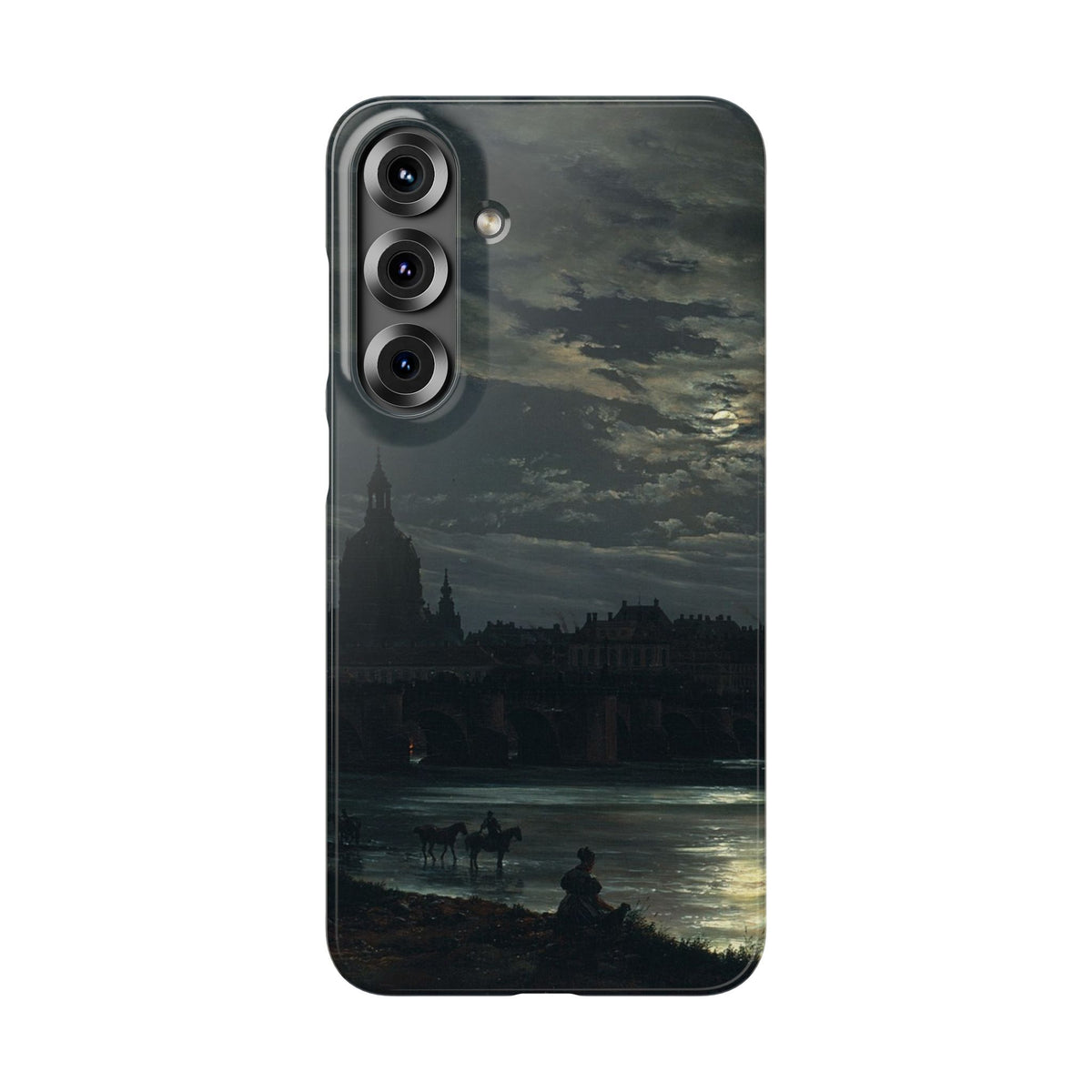View of Dresden by Moonlight by Johan Dahl - Samsung Slim Case