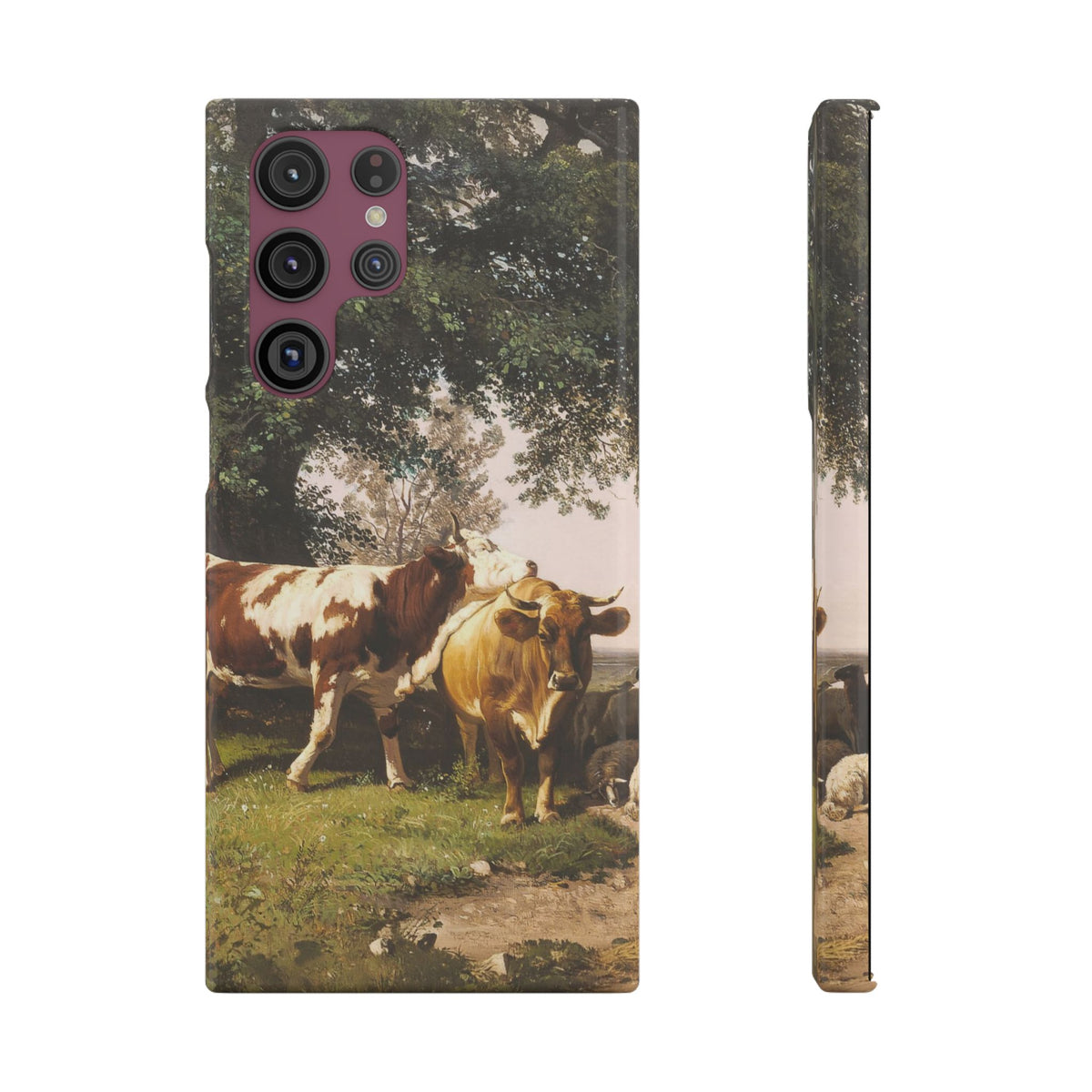 Herd under Trees by Ivan Ivanovich Shishkin - Samsung Slim Case