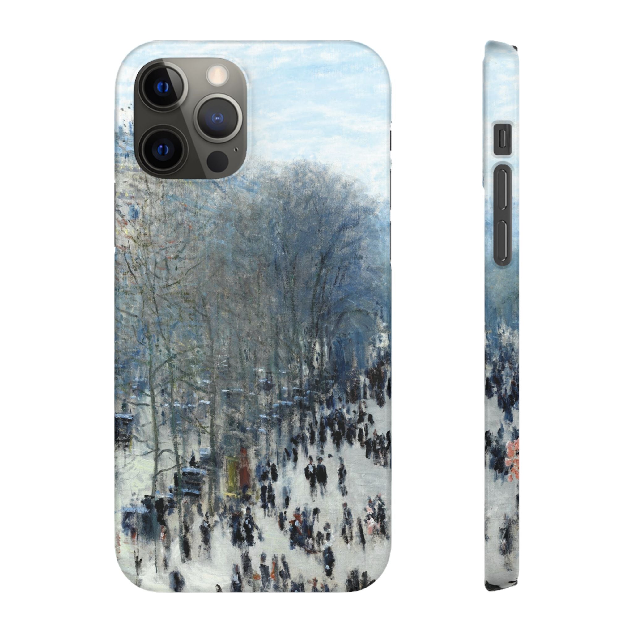 Boulevard des Capucines by Claude Monet - iPhone Slim Case
