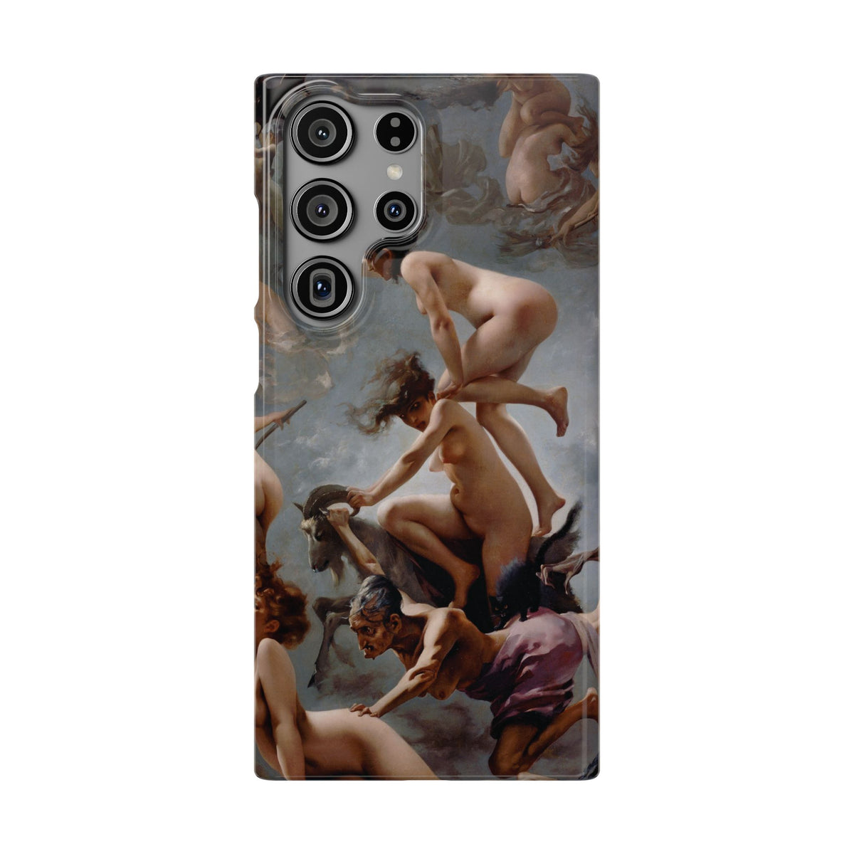 Witches going to their Sabbath by Luis Ricardo Falero - Samsung Slim Case