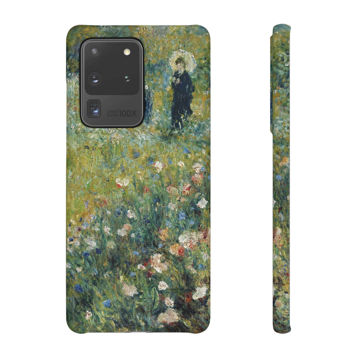Woman with a Parasol in a Garden by Pierre Auguste Renoir - Samsung Slim Case
