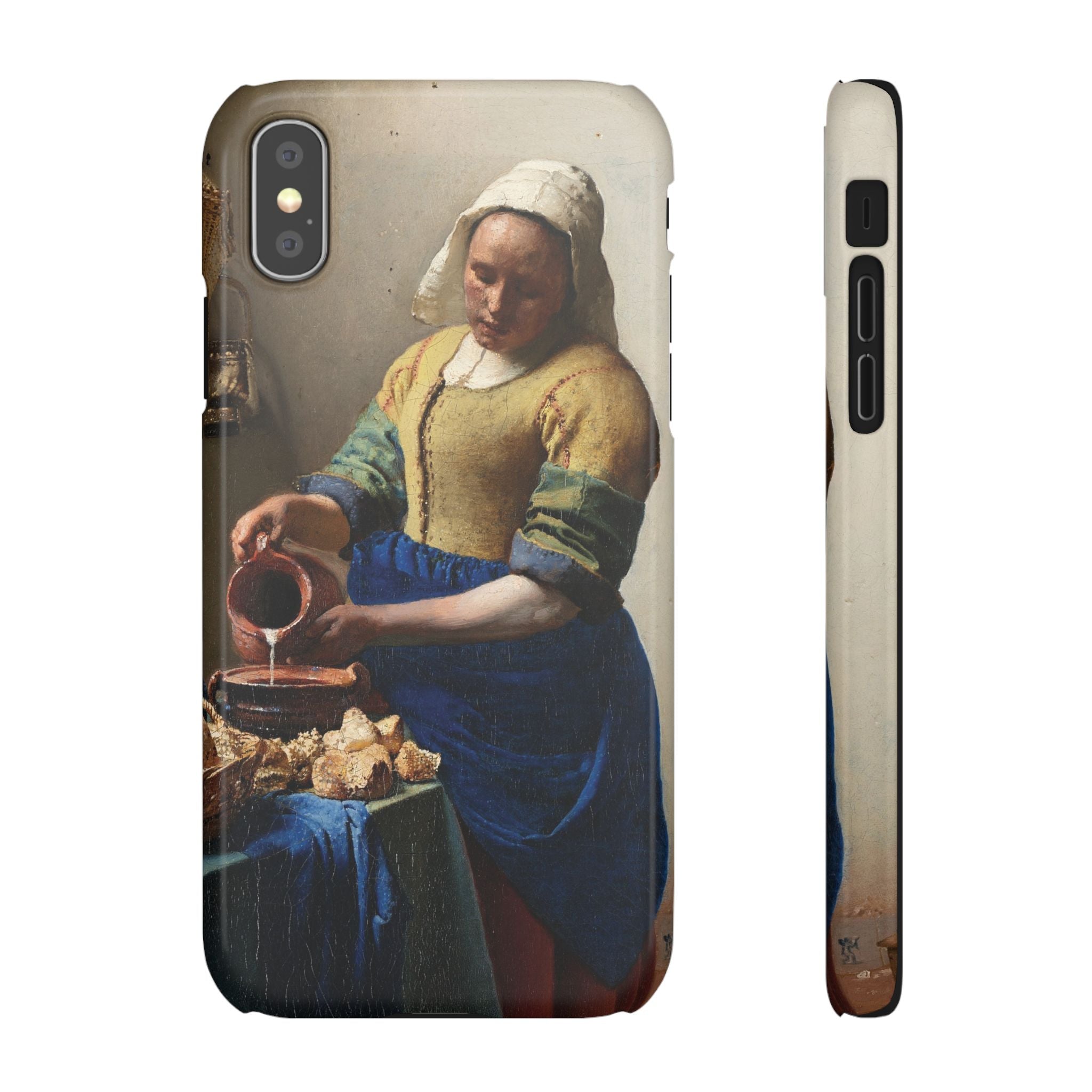 The Milkmaid by Johannes Vermeer - iPhone Slim Case