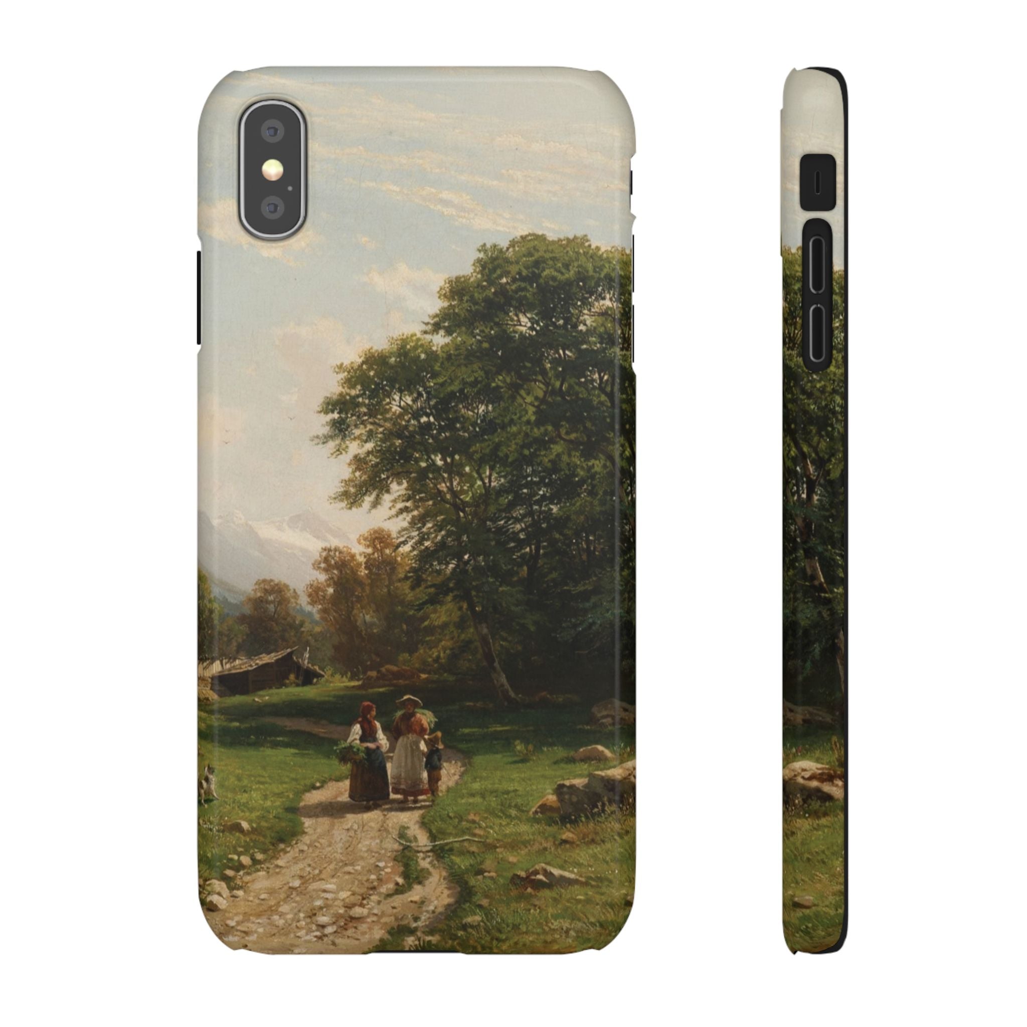 Swiss Landscape by Ivan Ivanovich Shishkin - iPhone Slim Case