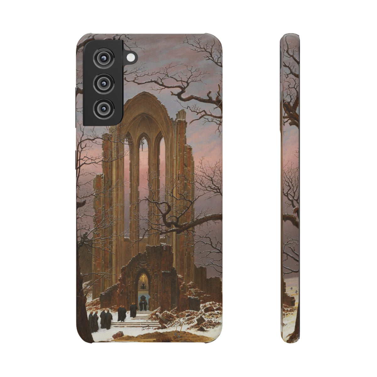 Monastery Graveyard in the Snow by Caspar David Friedrich - Samsung Slim Case