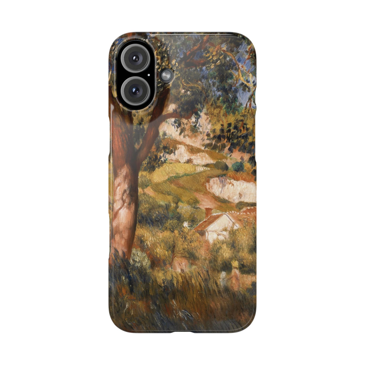 Paysage a La Roche Guyon by Pierre Auguste Renoir - iPhone Slim Case