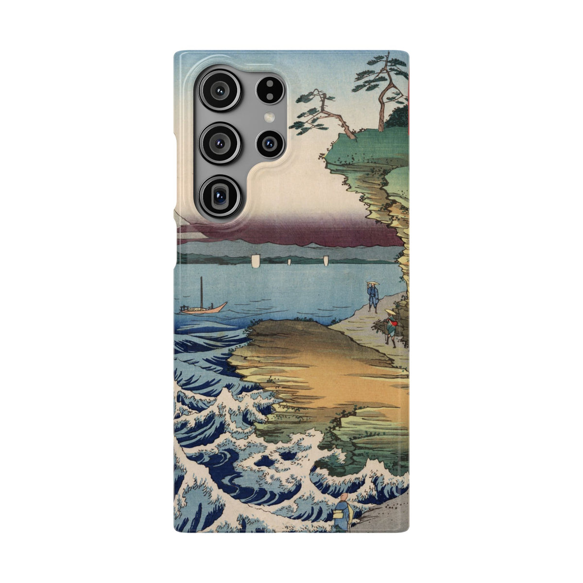 The Hota Coast in Awa Province by Utagawa Hiroshige - Samsung Slim Case