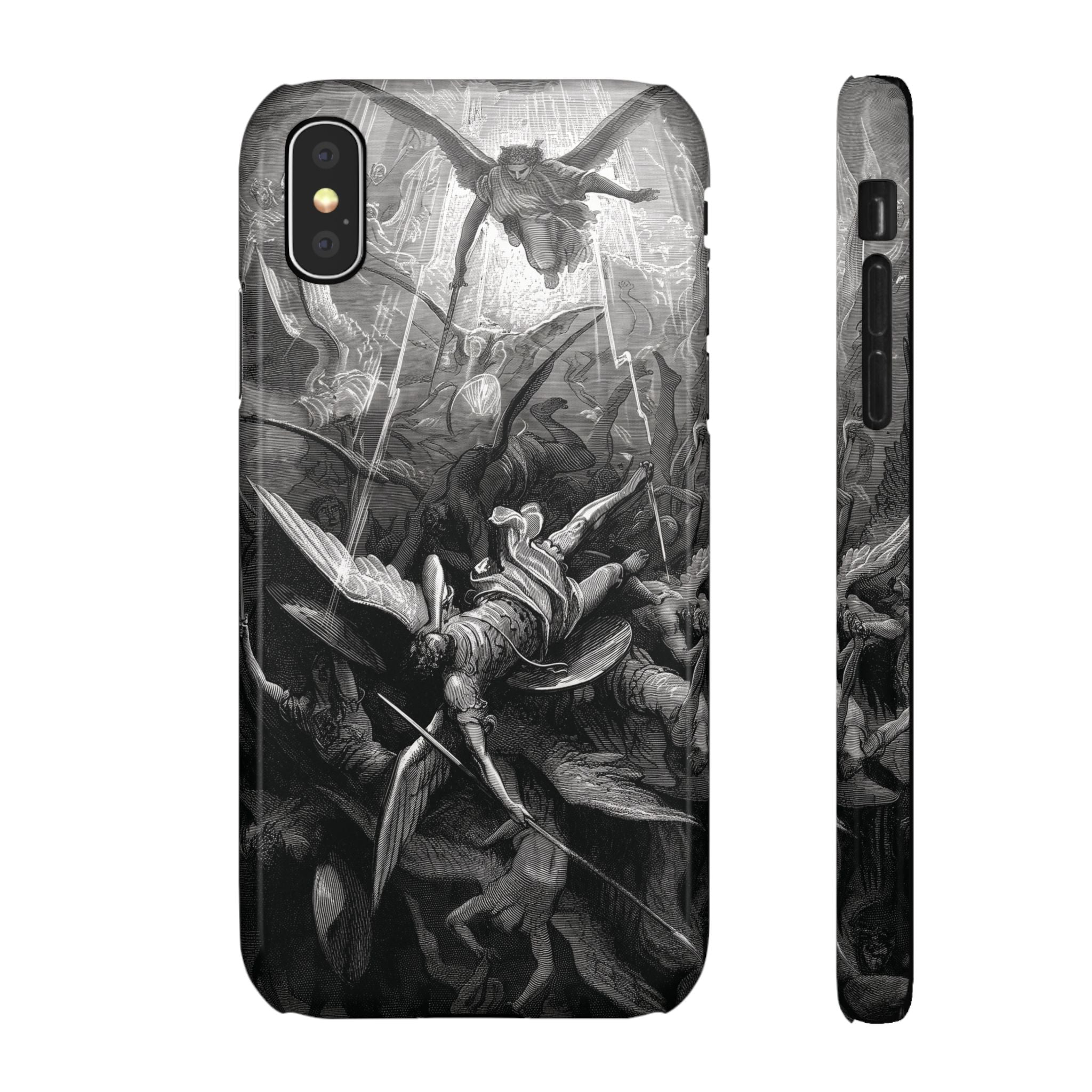 Paradise Lost | The Battle in Heaven by Gustave Doré - iPhone Slim Case