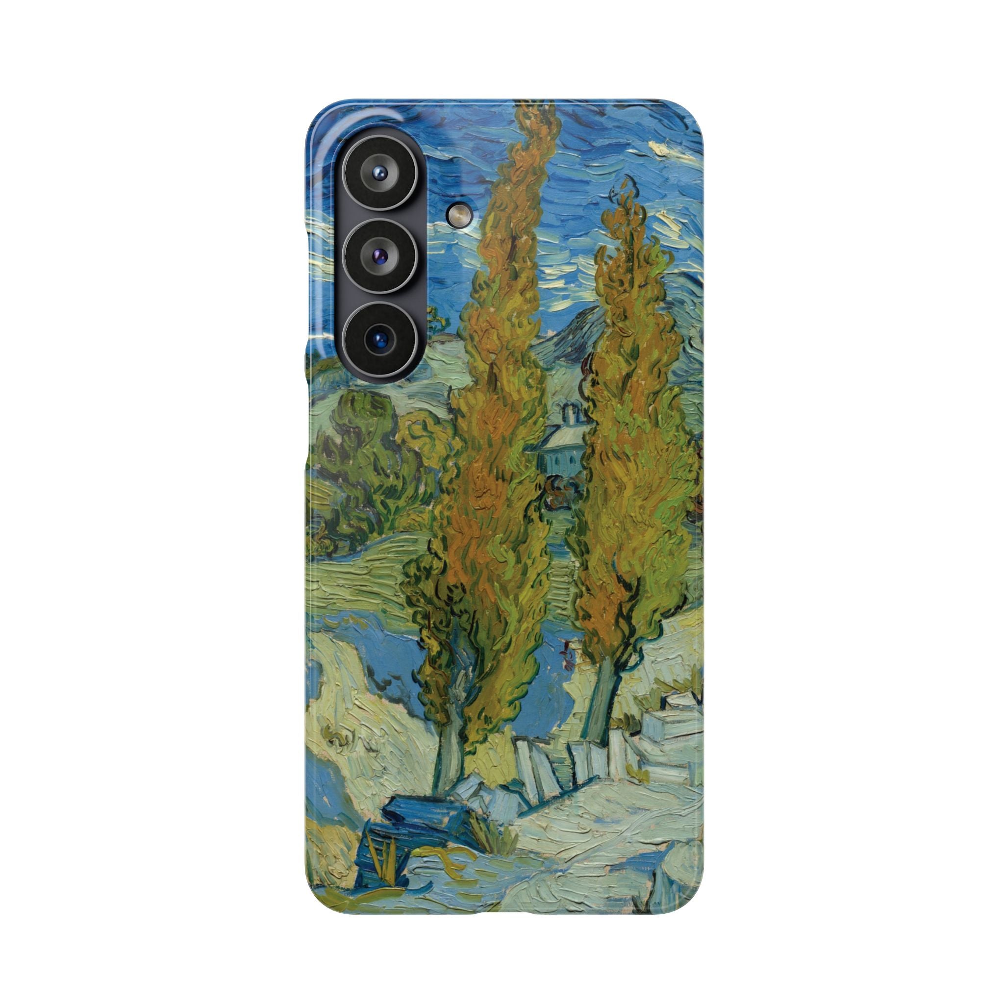Two Poplars in the Alpilles near Saint-Rémy by Vincent van Gogh - Samsung Slim Case