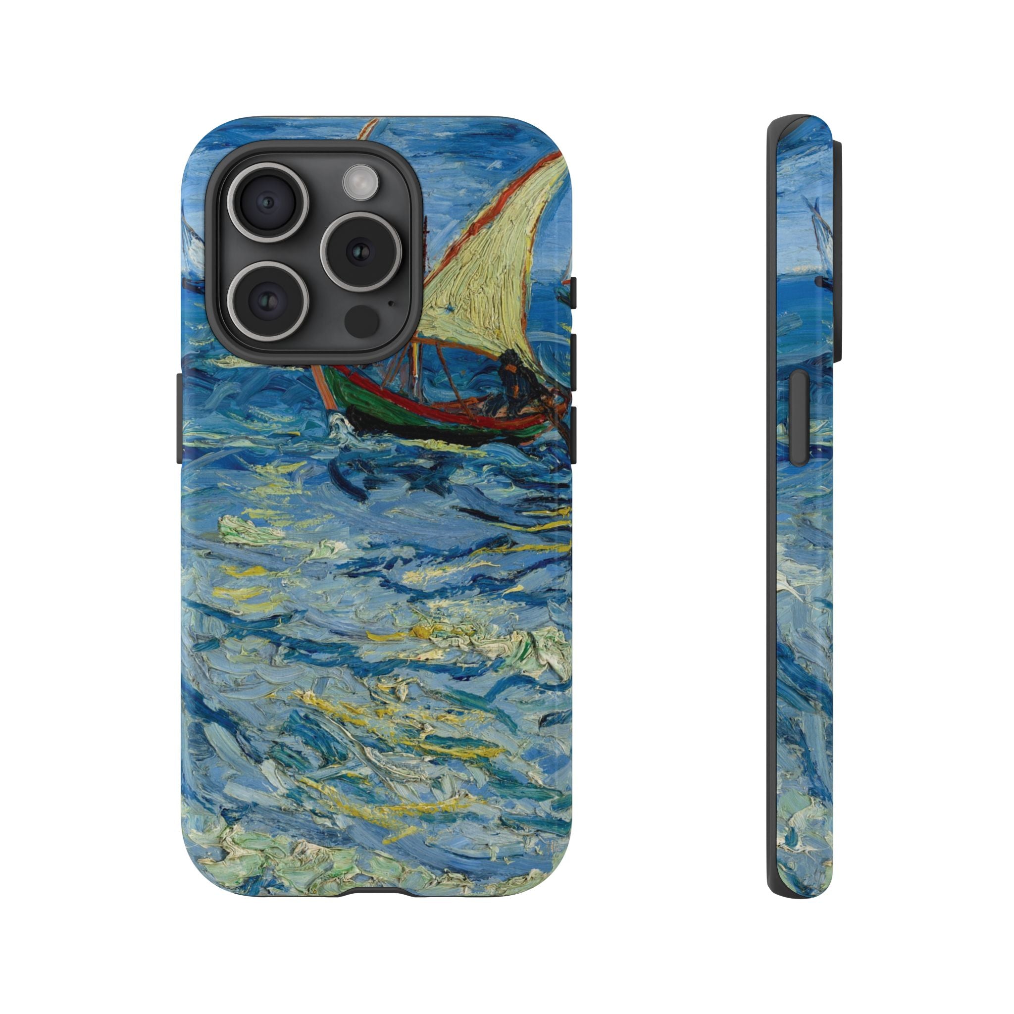 Fishing Boats at Sea by Vincent van Gogh - iPhone Tough Case