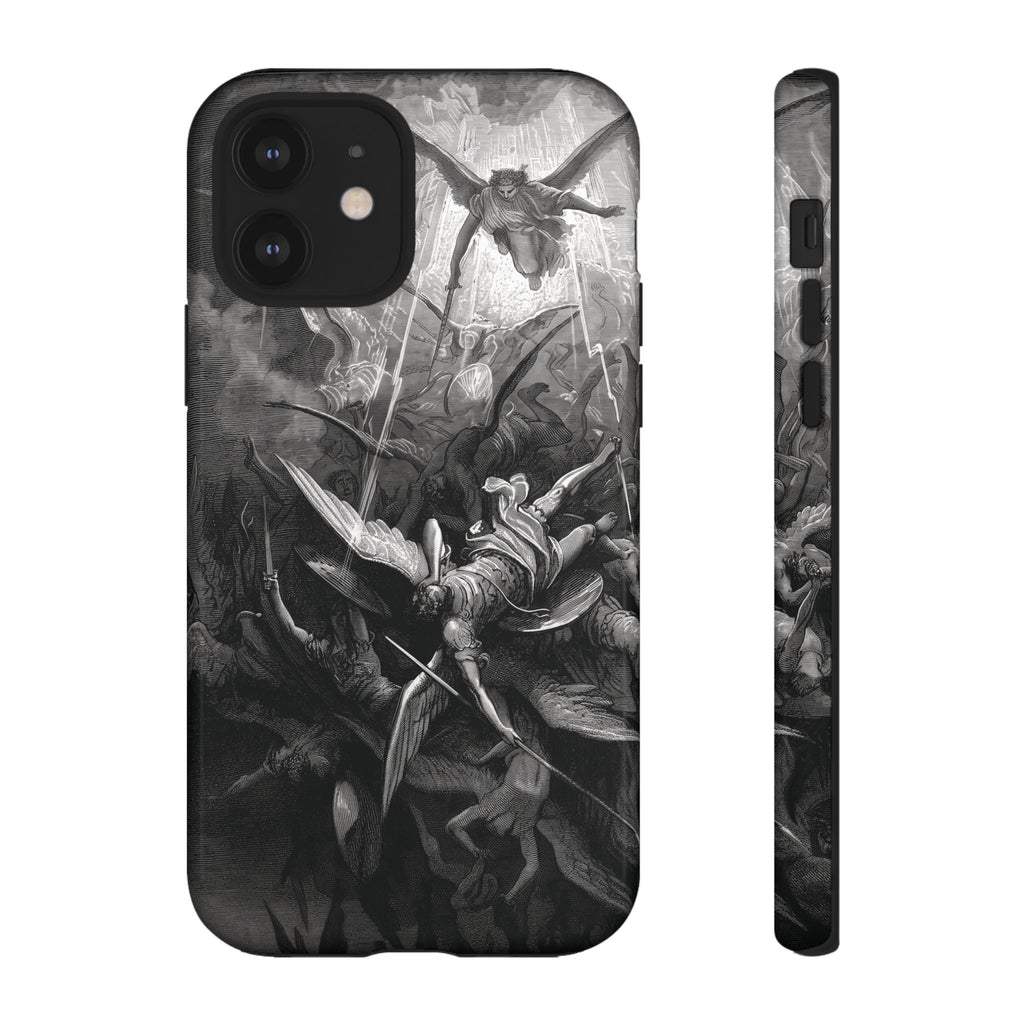 Paradise Lost | The Battle in Heaven by Gustave Doré - iPhone Tough Case