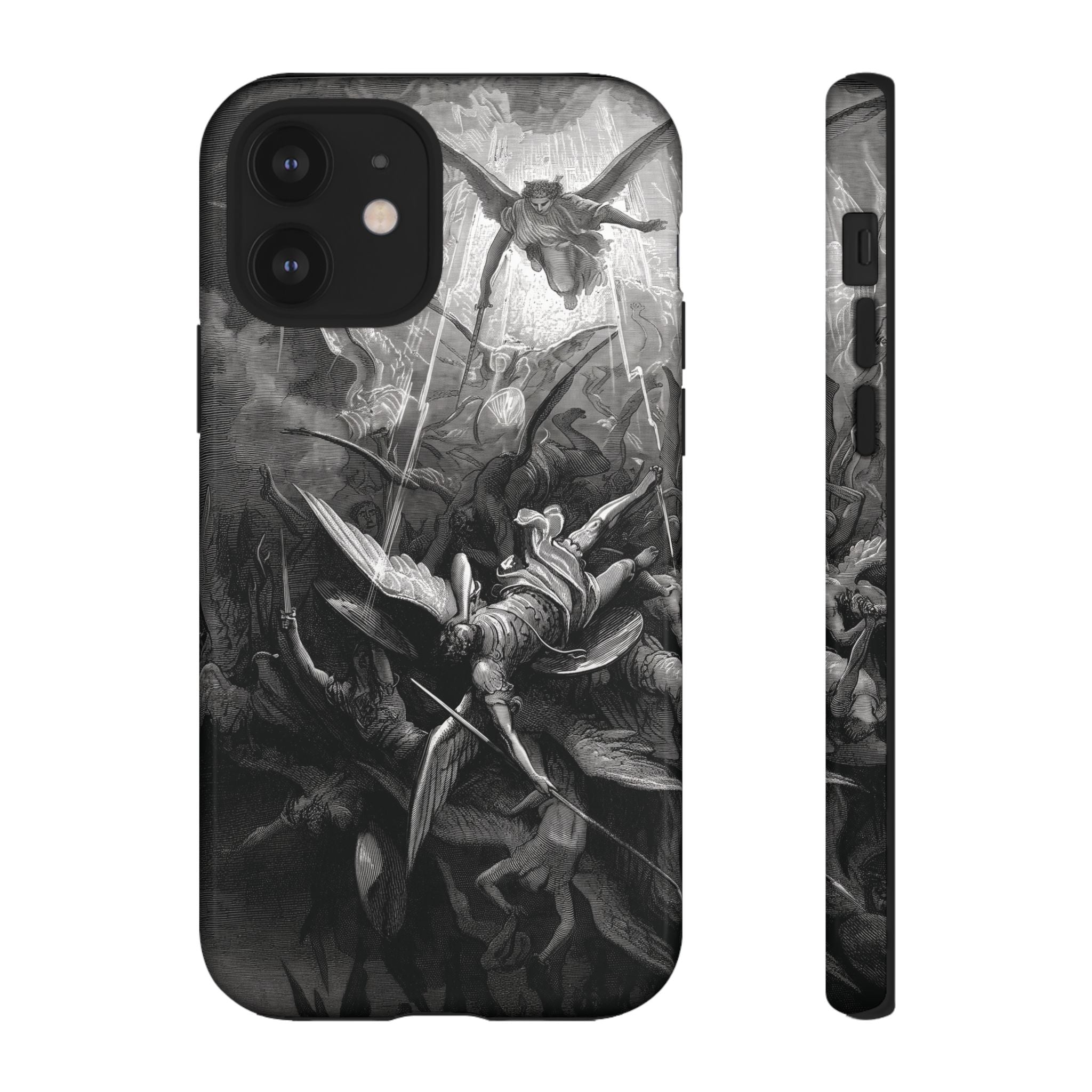 Paradise Lost | The Battle in Heaven by Gustave Doré - iPhone Tough Case