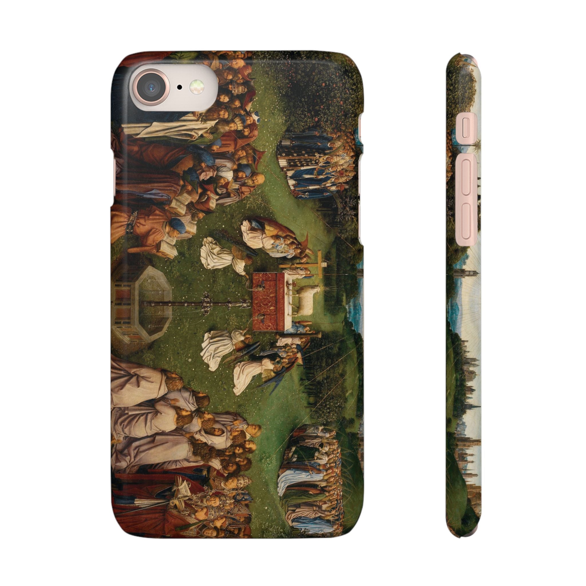 Adoration of the Lamb from the Ghent Altarpiece by Hubert van Eyck- iPhone Slim Case