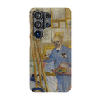 Skeleton Painter in his Studio by James Ensor - Samsung Slim Case