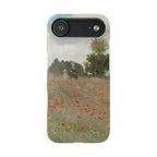The Poppy Field by Claude Monet - iPhone Slim Case